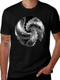 Mechanical Gears Graphic T-Shirt - Modern Black Tee