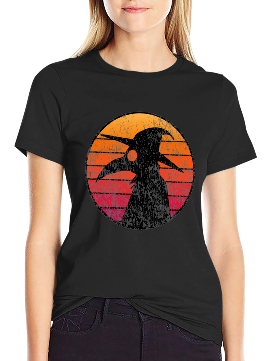Plague Doctor Sunset Graphic Tee