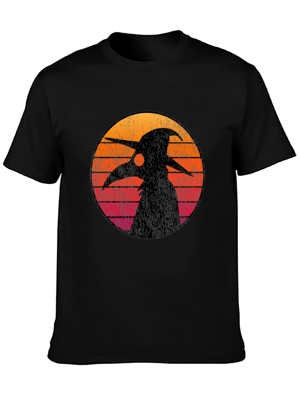 Plague Doctor Sunset Graphic Tee