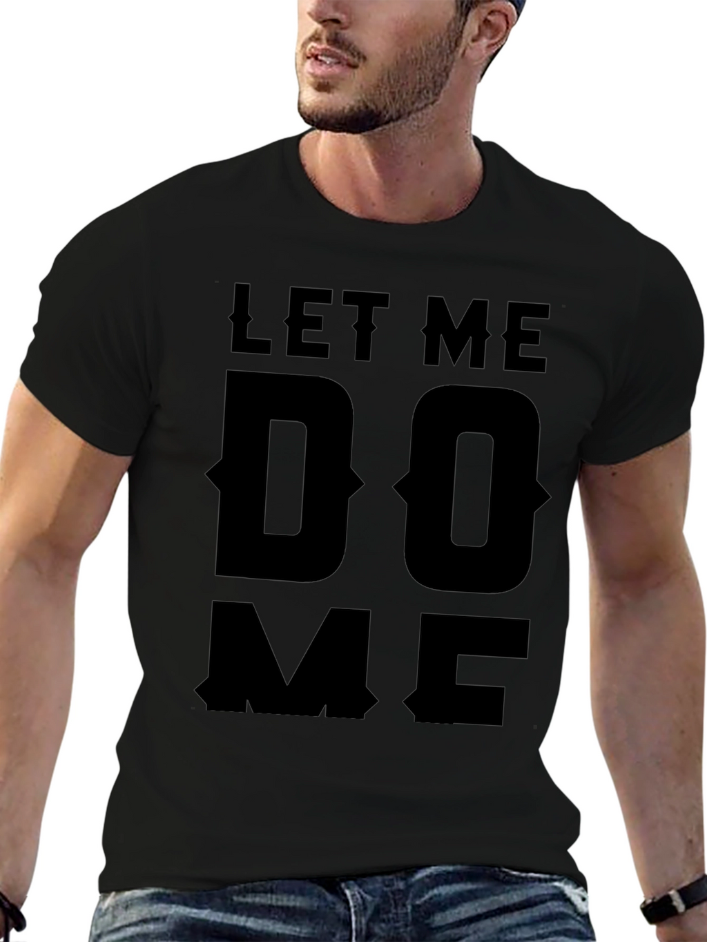 Let Me Do Me Black Graphic T-Shirt