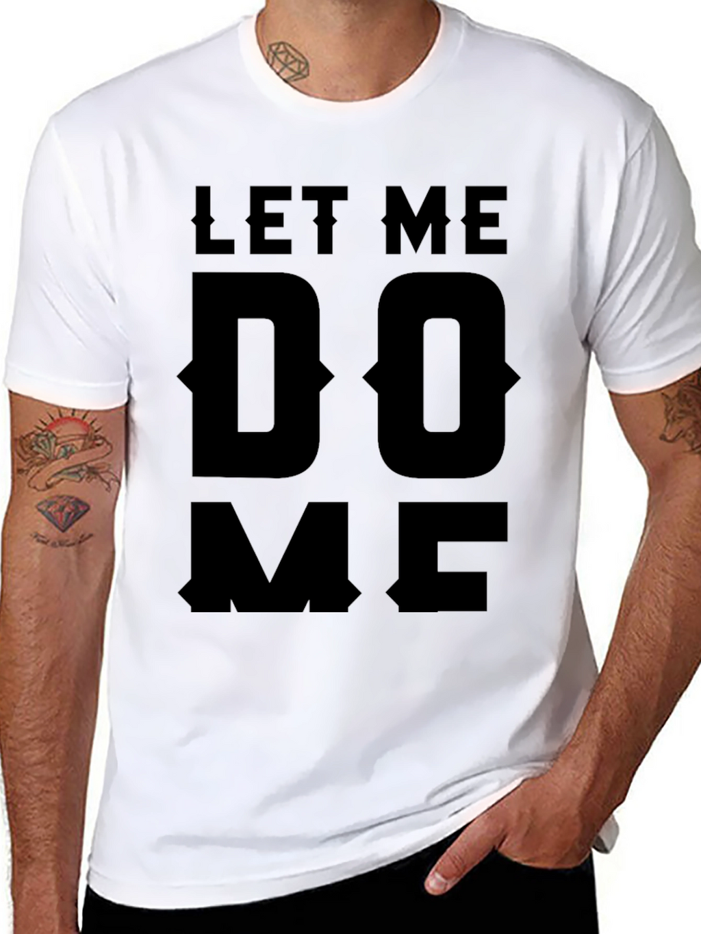 Let Me Do Me Black Graphic T-Shirt