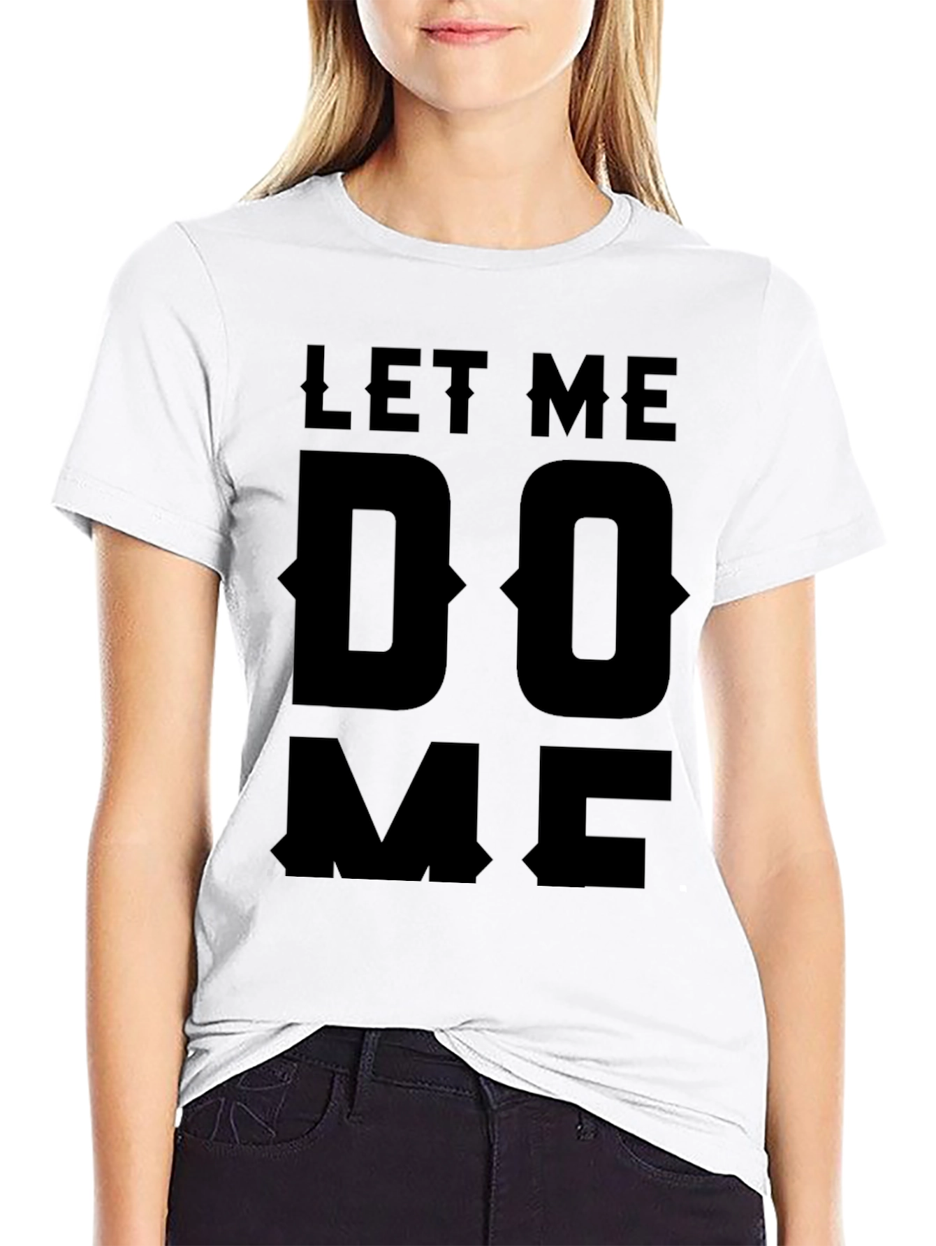 Let Me Do Me Black Graphic T-Shirt