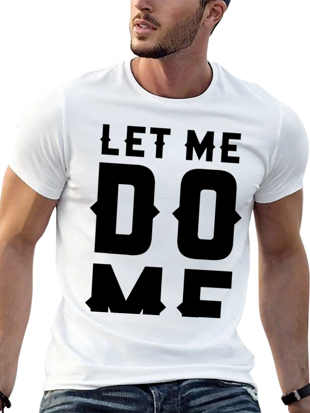 Let Me Do Me Black Graphic T-Shirt