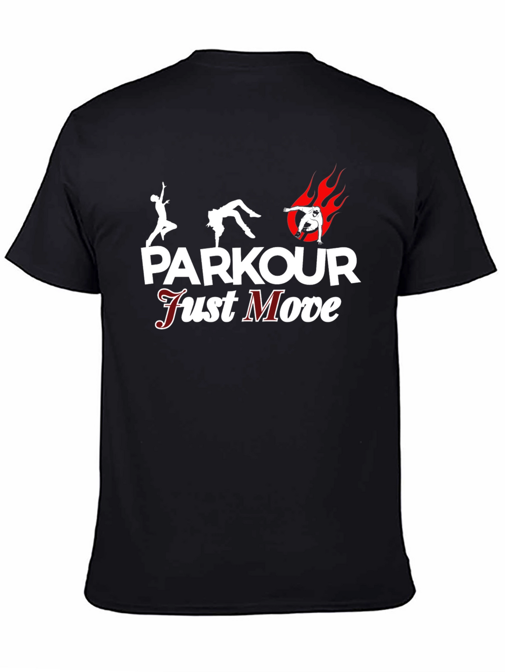 Parkour Just Move Black T-Shirt