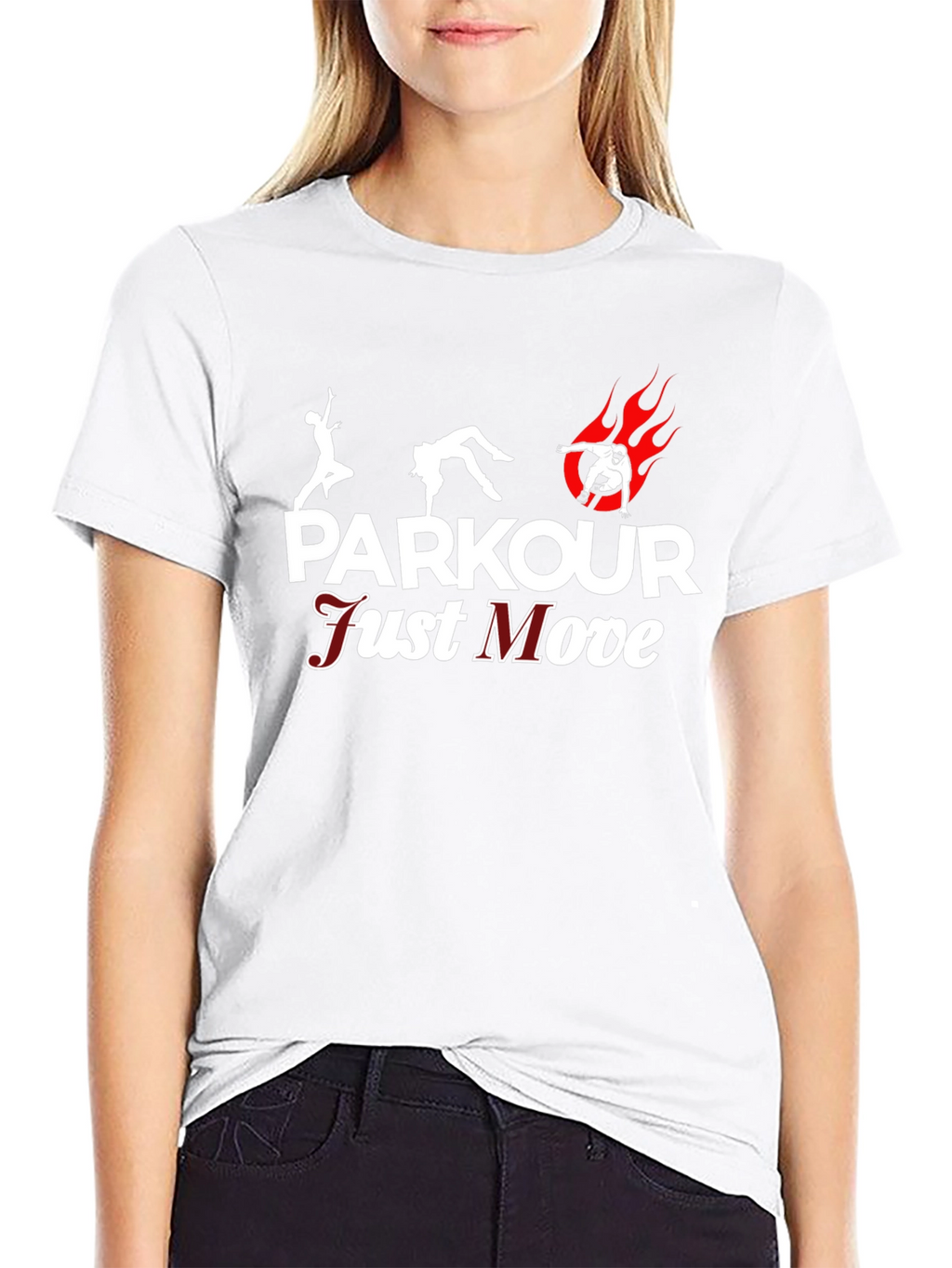 Parkour Just Move Black T-Shirt