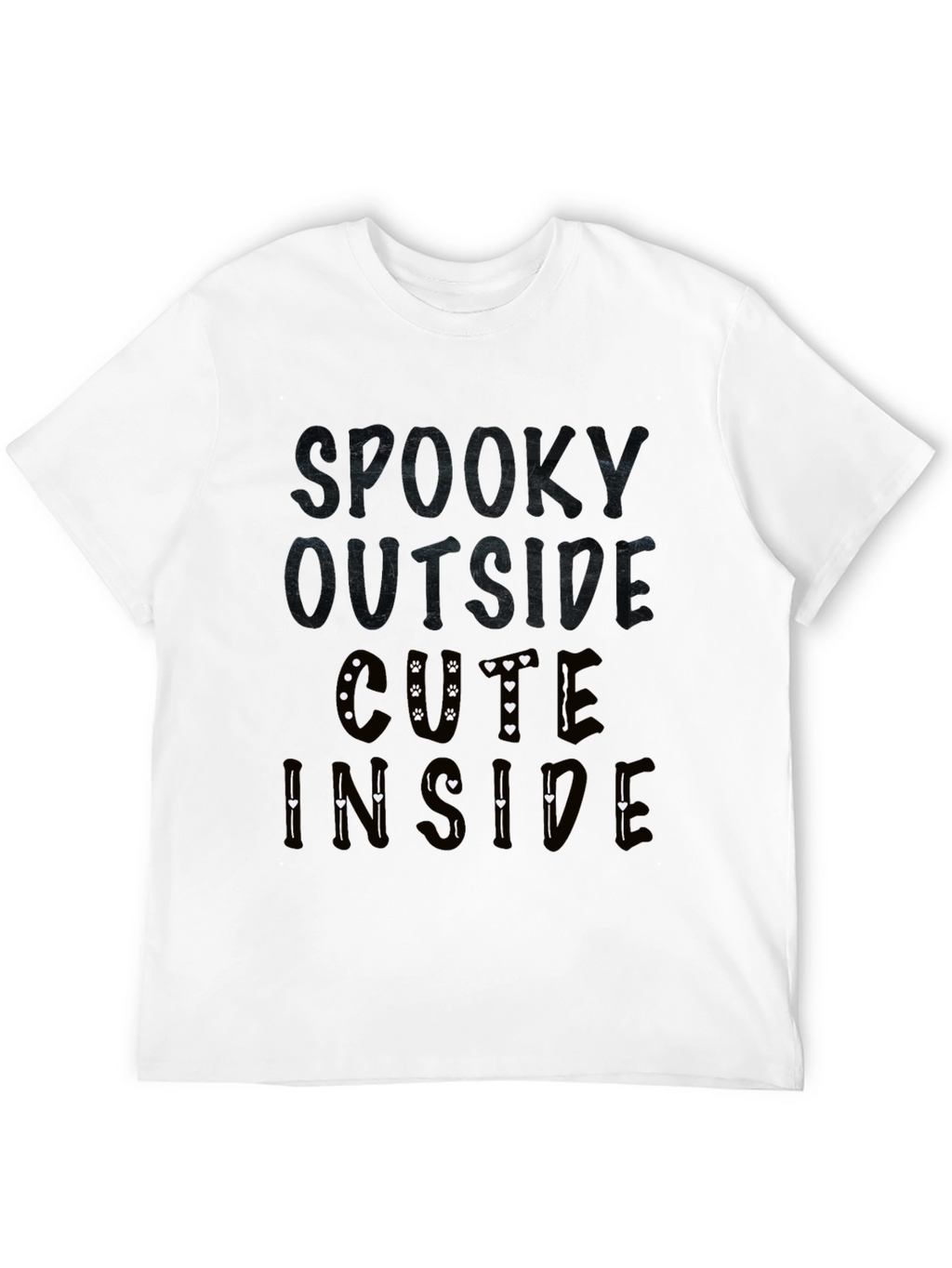 Spooky Outside Cute Inside Graphic T-Shirt