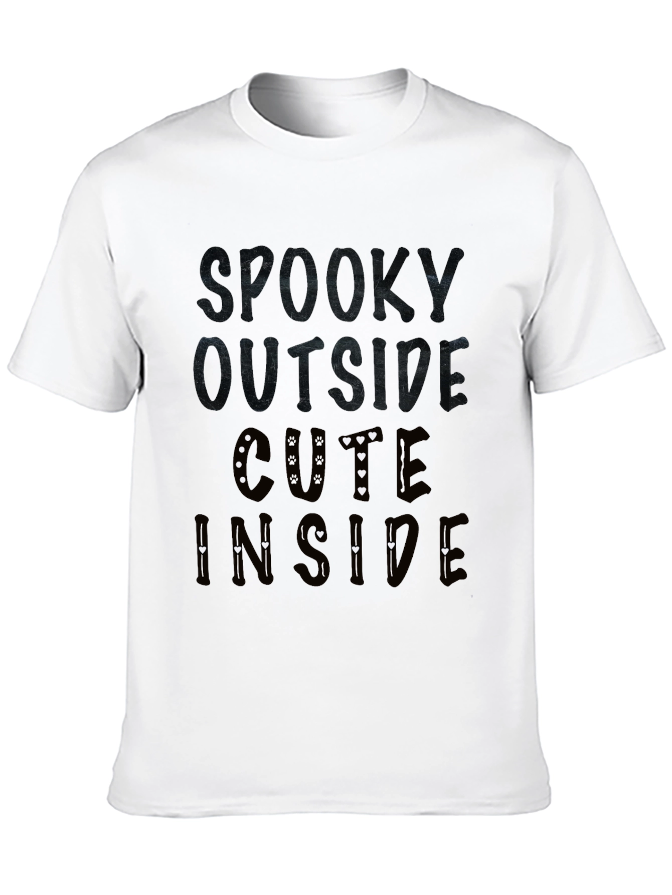 Spooky Outside Cute Inside Graphic T-Shirt
