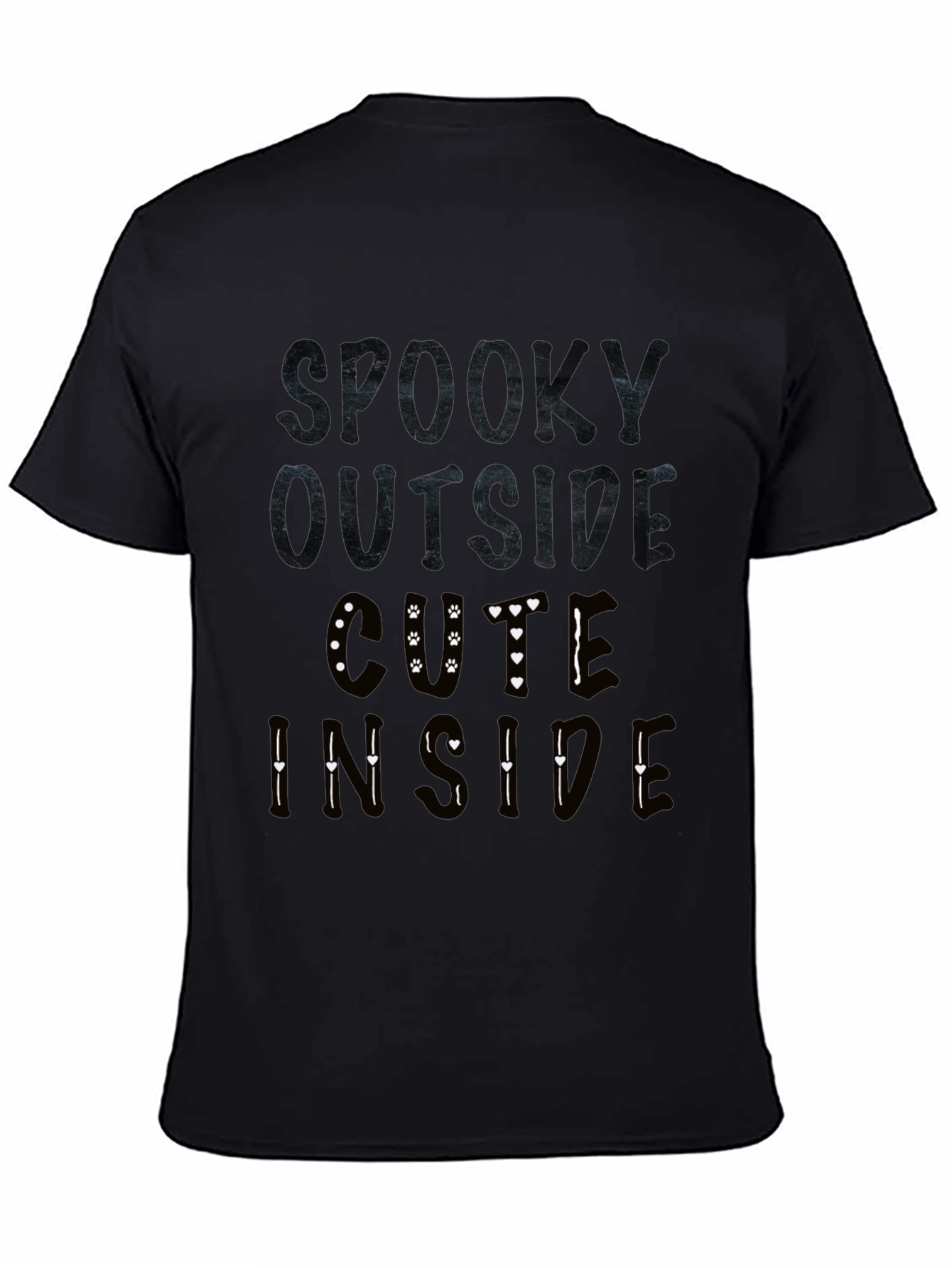 Spooky Outside Cute Inside Graphic T-Shirt