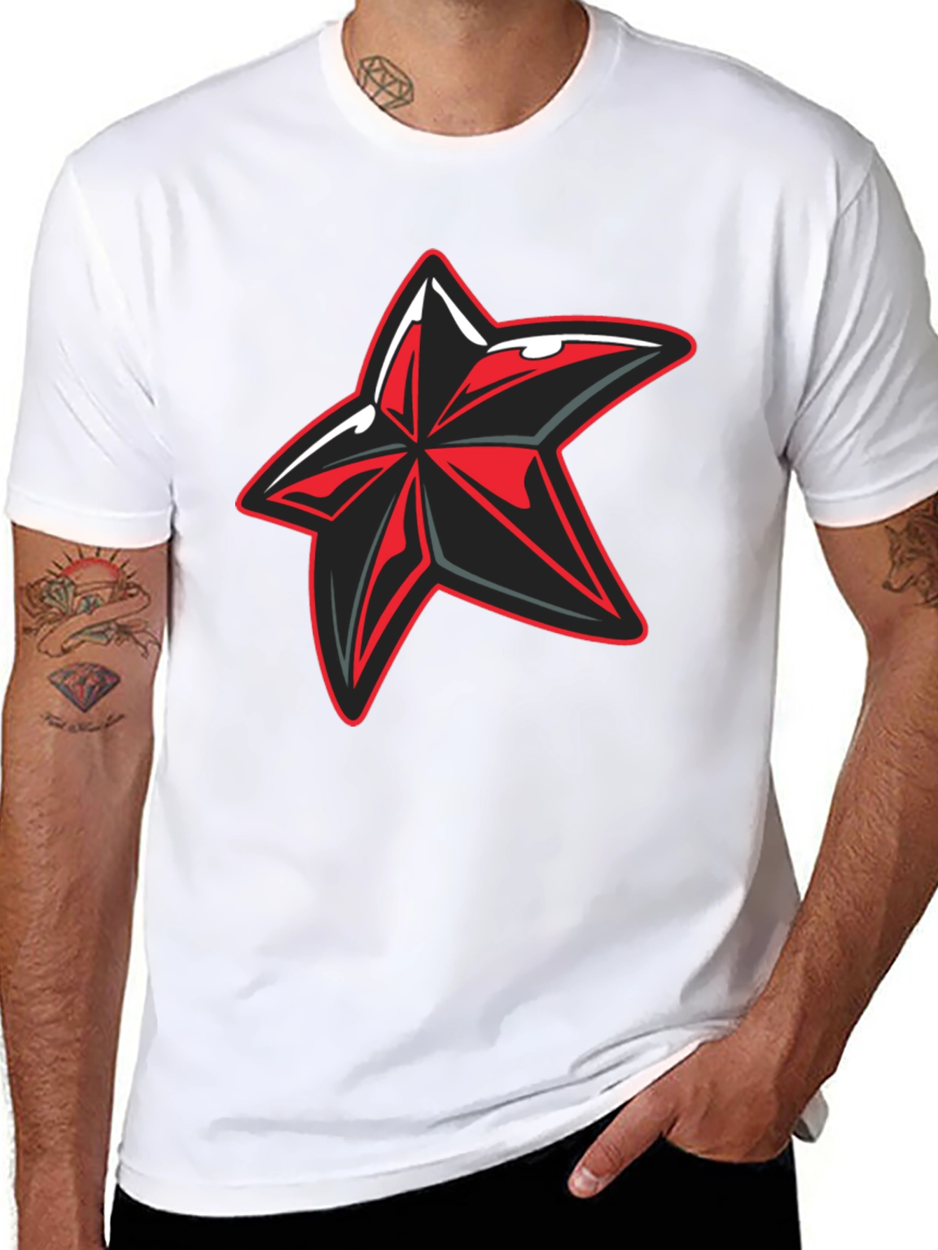 Cool Star Graphic Black T-Shirt