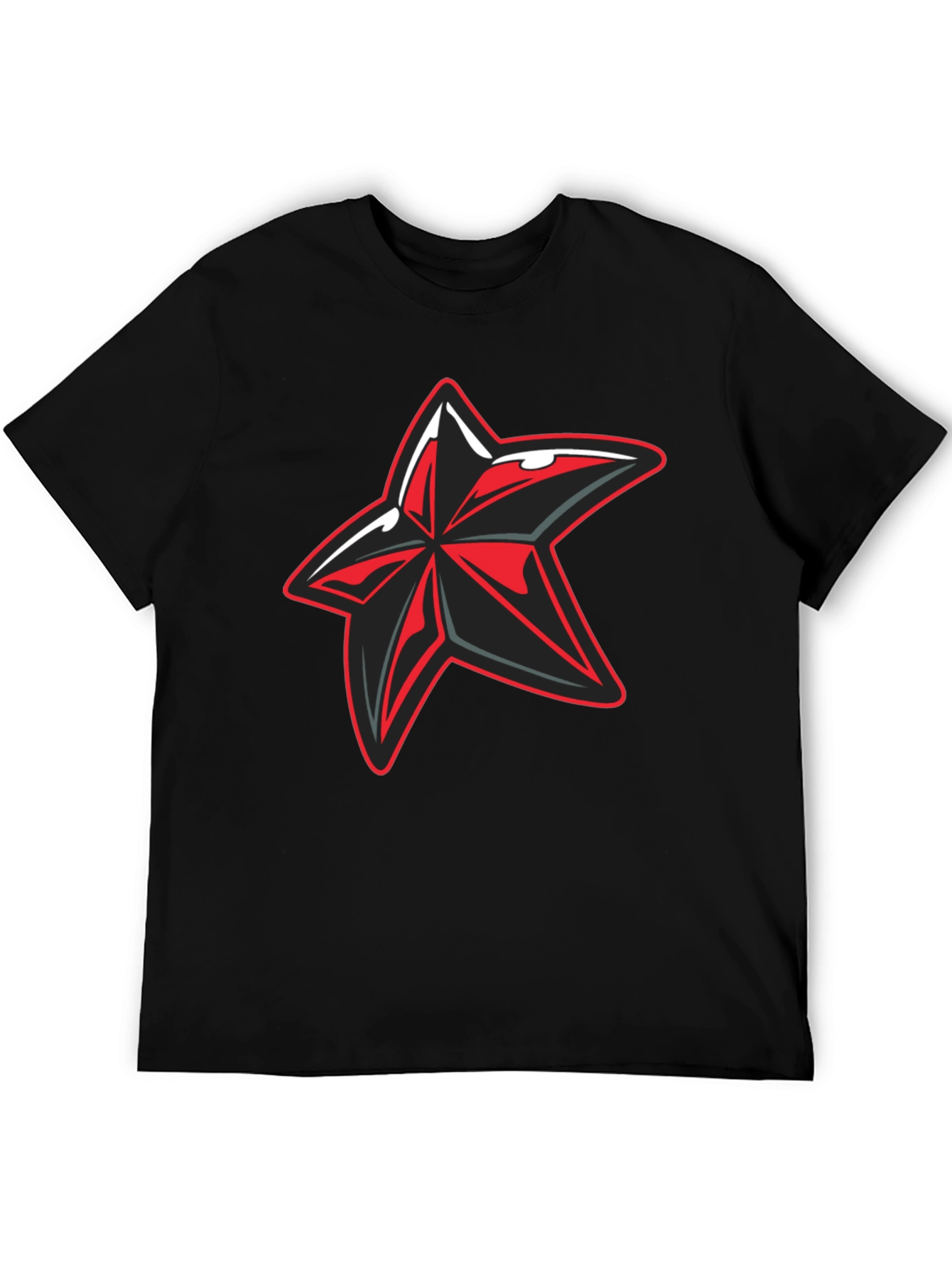 Cool Star Graphic Black T-Shirt
