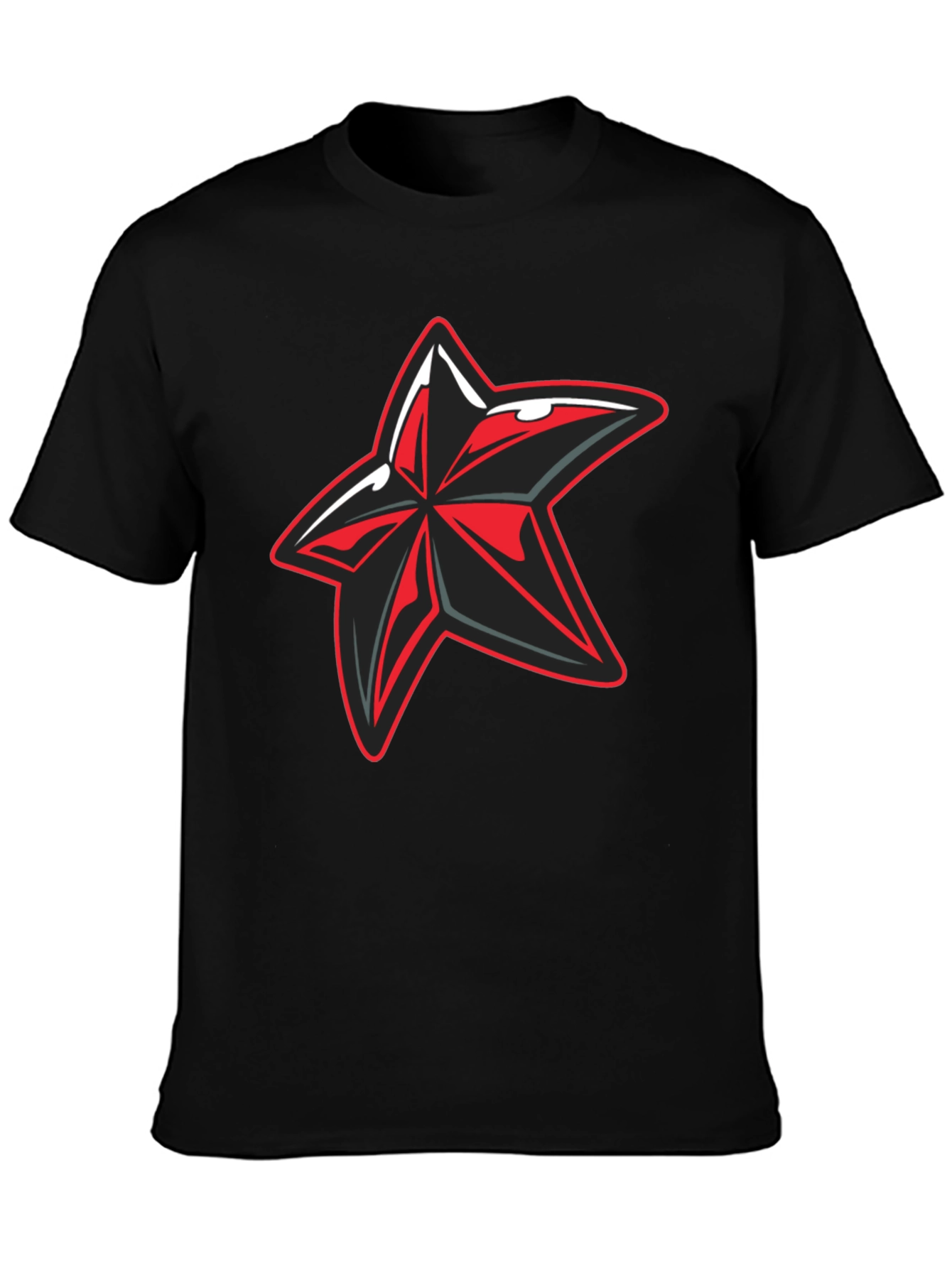 Cool Star Graphic Black T-Shirt