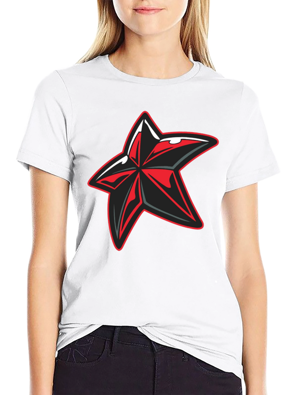 Cool Star Graphic Black T-Shirt