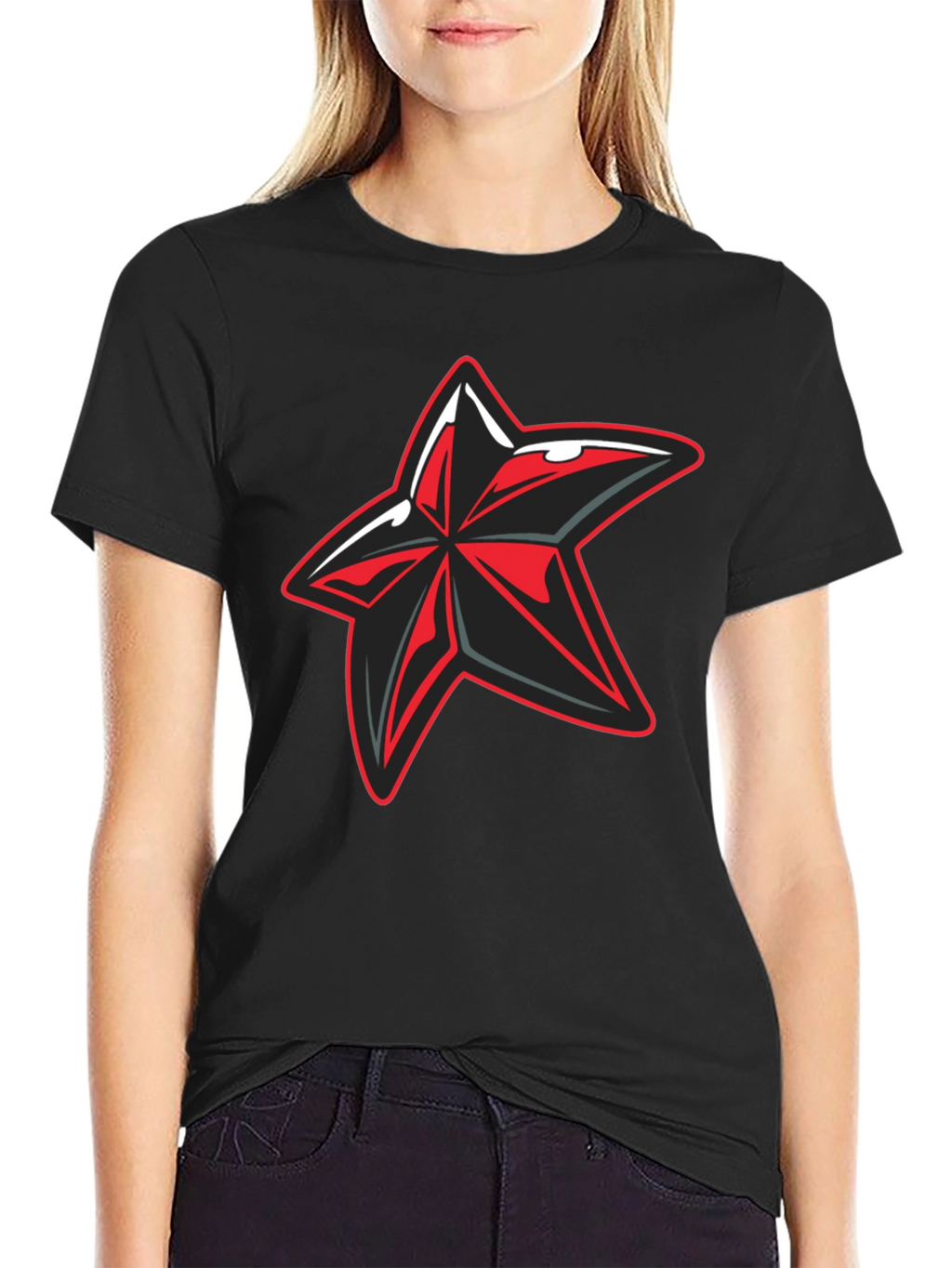 Cool Star Graphic Black T-Shirt