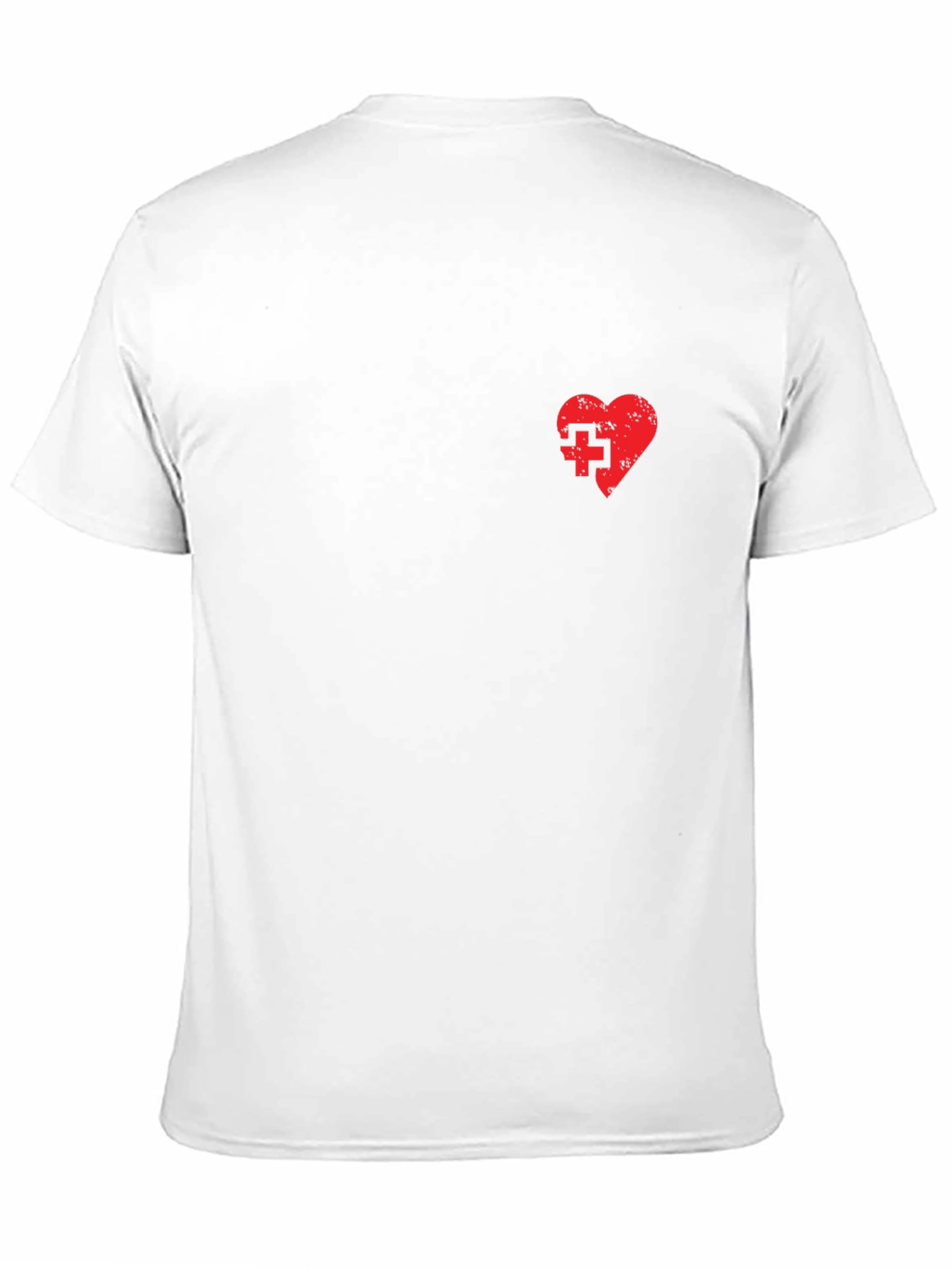 Heart with Cross Black T-Shirt