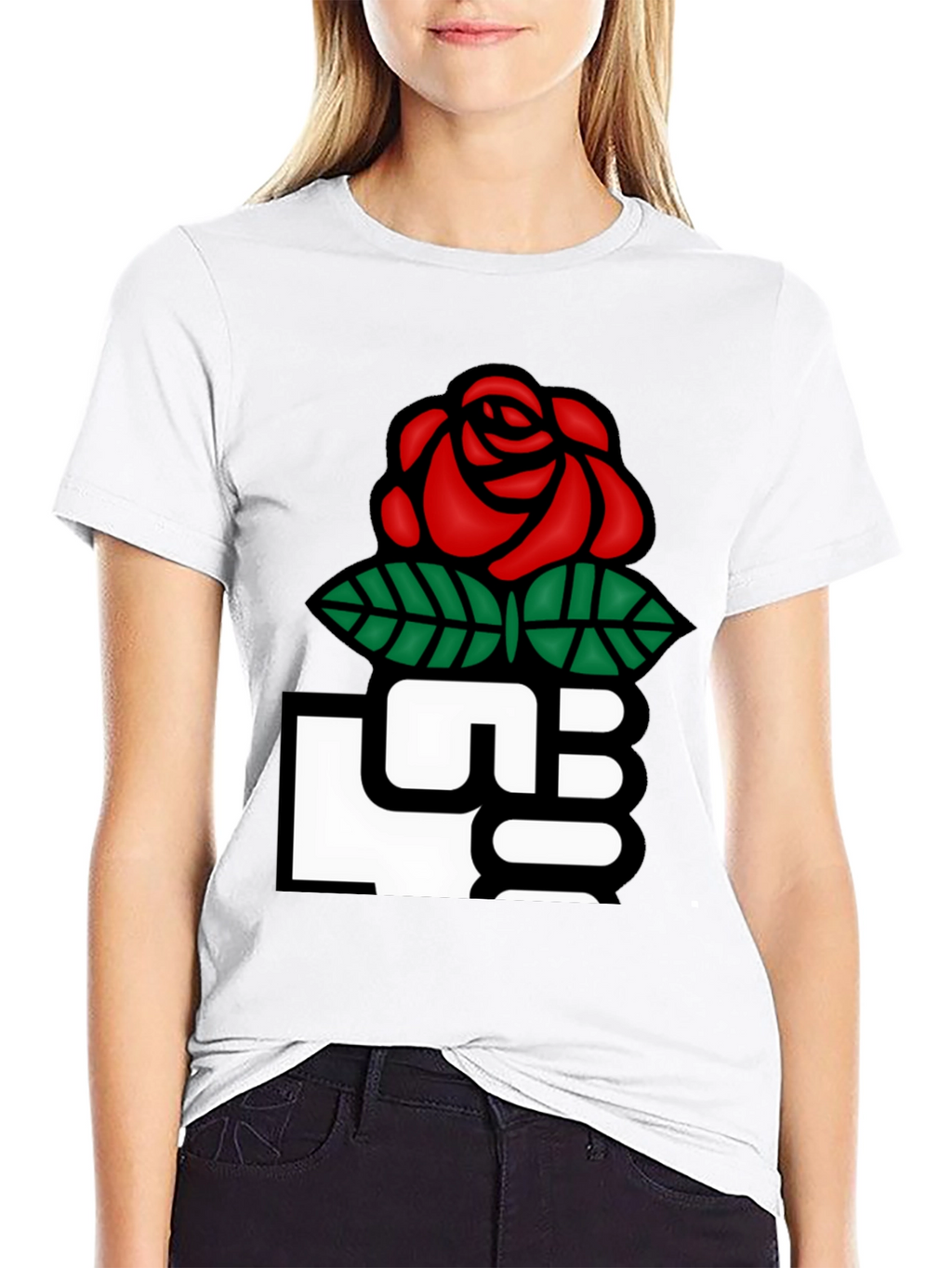 Rose Fist Graphic T-Shirt