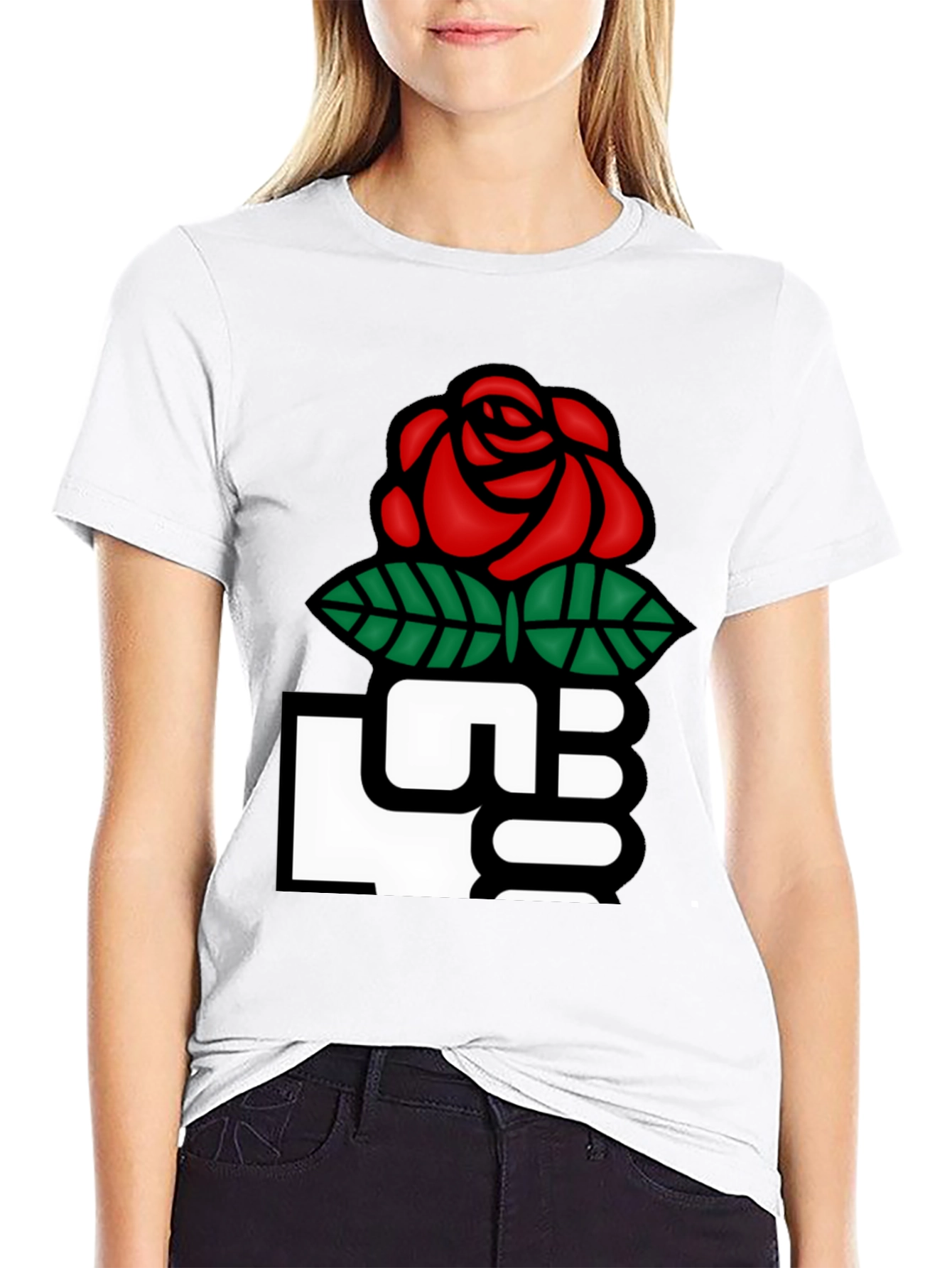 Rose Fist Graphic T-Shirt
