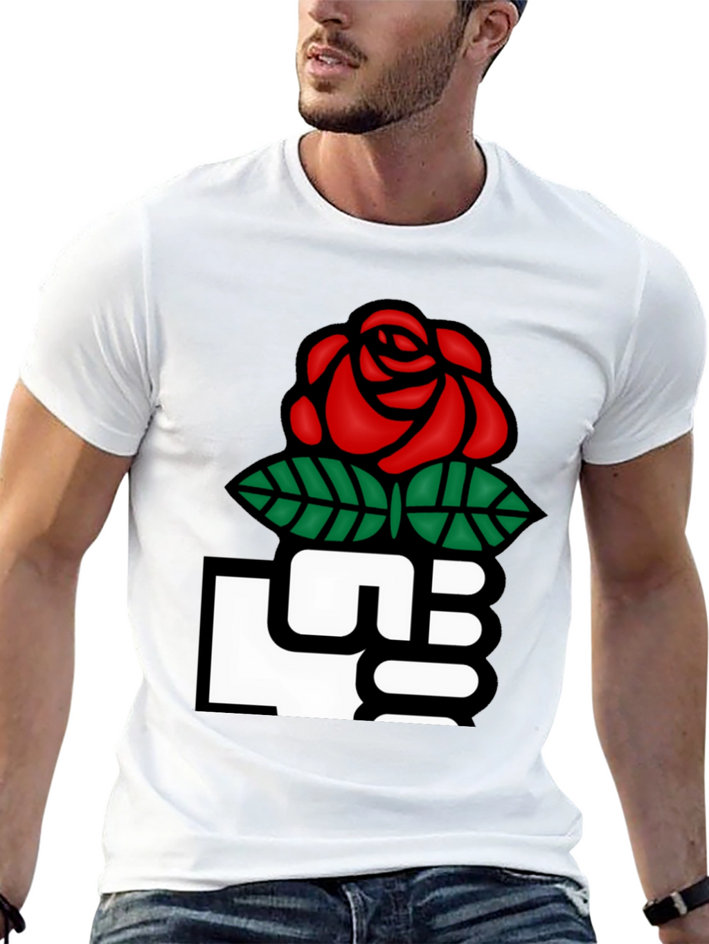 Rose Fist Graphic T-Shirt