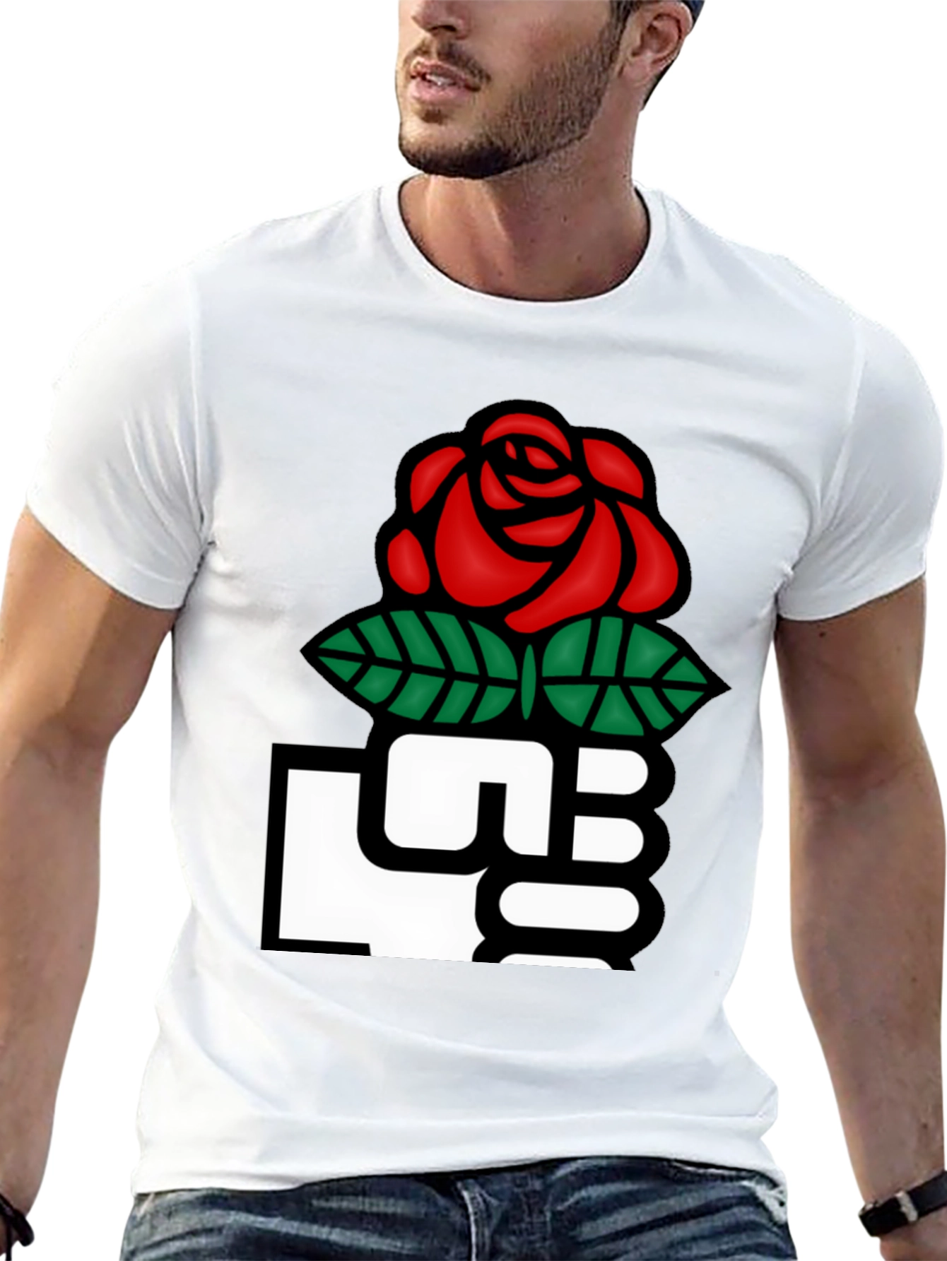 Rose Fist Graphic T-Shirt