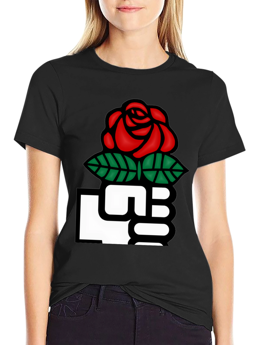 Rose Fist Graphic T-Shirt