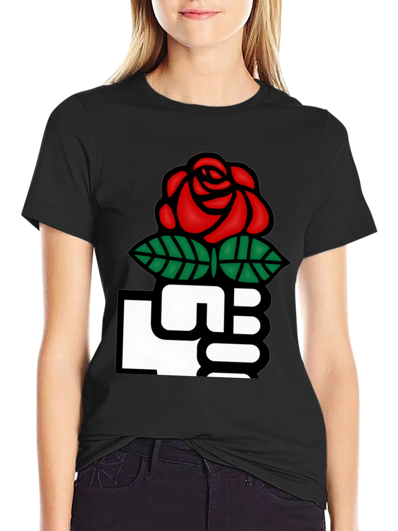 Rose Fist Graphic T-Shirt