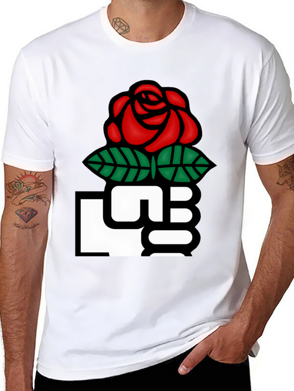 Rose Fist Graphic T-Shirt