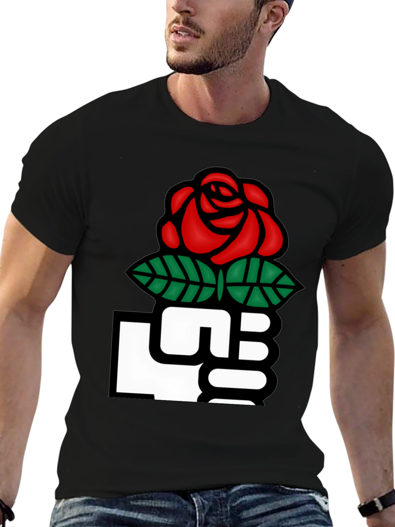Rose Fist Graphic T-Shirt
