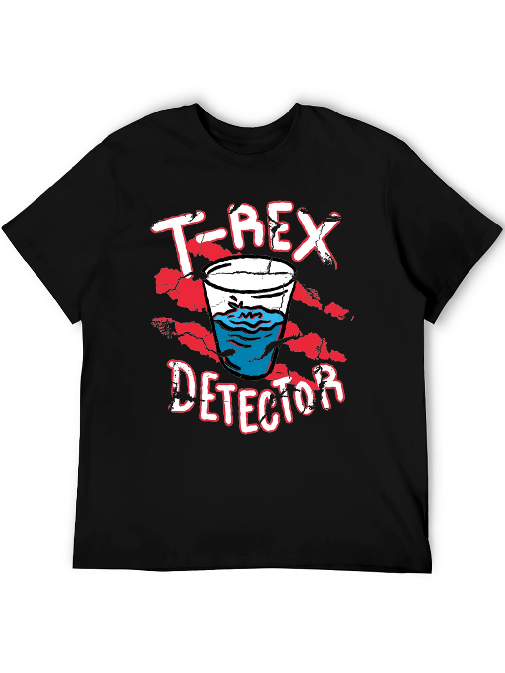 T-Rex Detector Funny Graphic Novelty T-Shirt