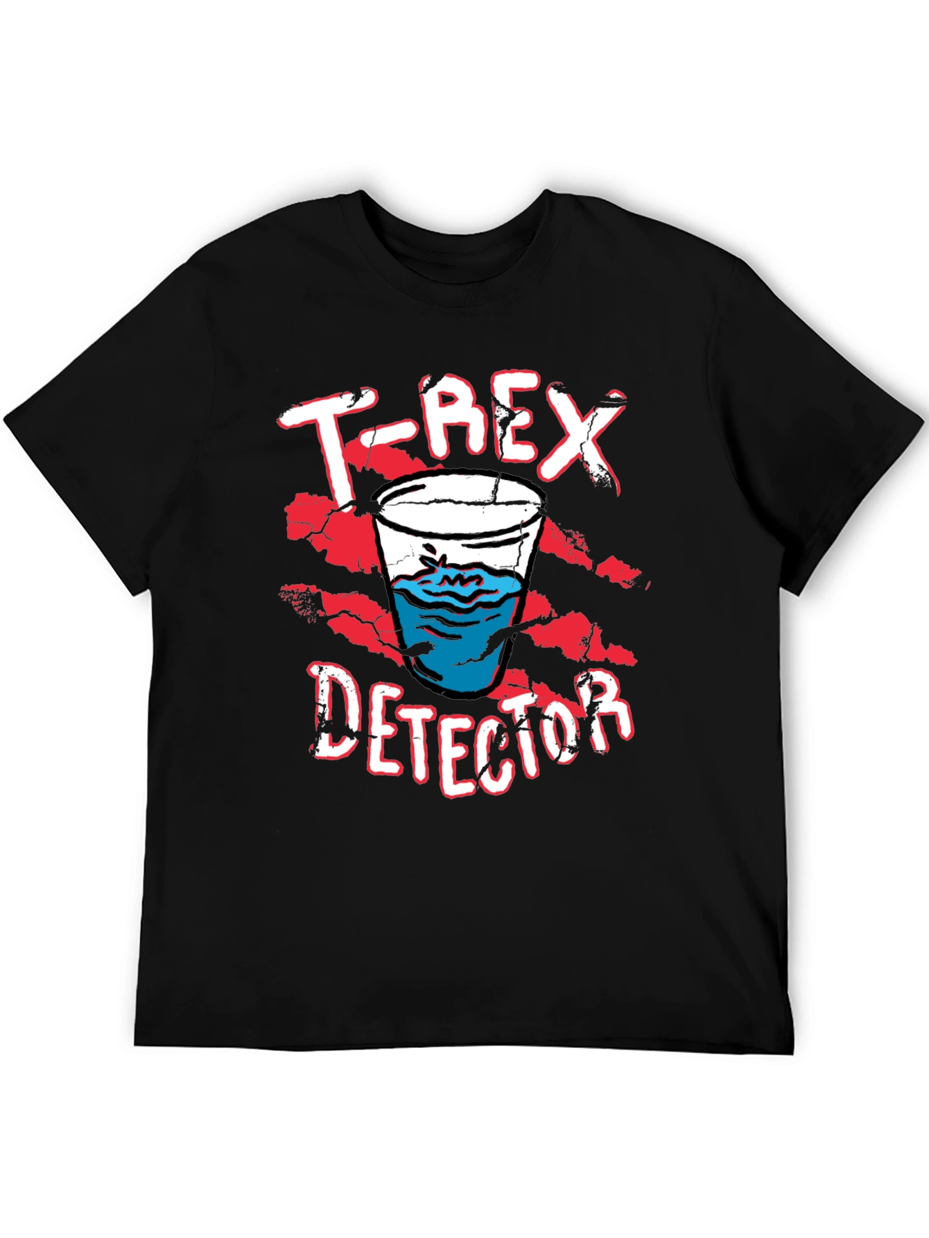 T-Rex Detector Funny Graphic Novelty T-Shirt