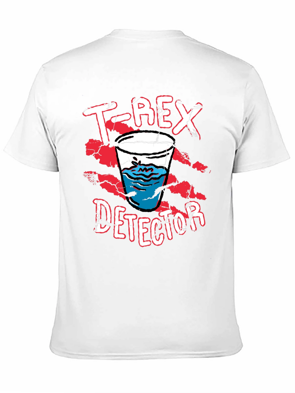 T-Rex Detector Funny Graphic Novelty T-Shirt