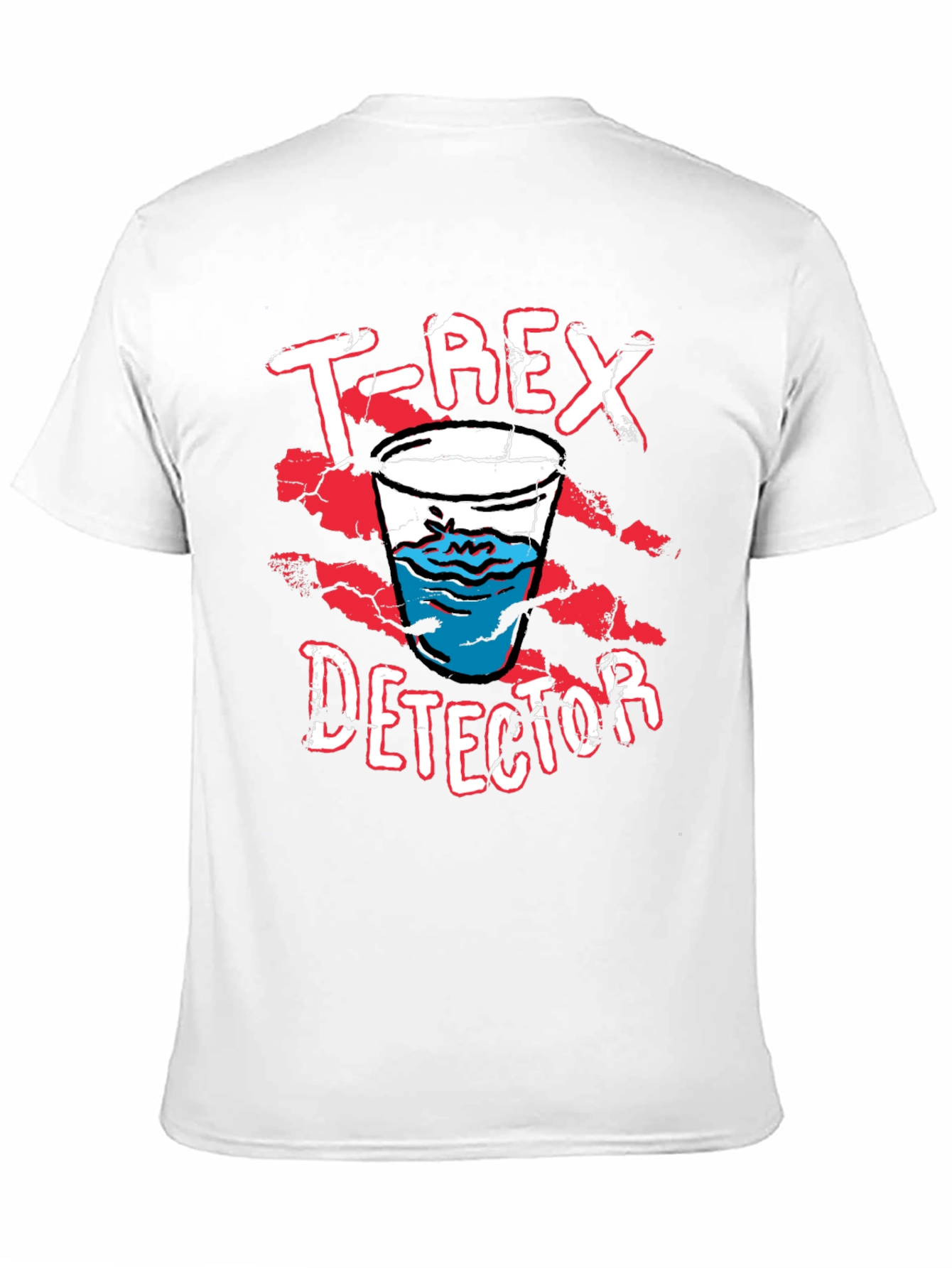 T-Rex Detector Funny Graphic Novelty T-Shirt