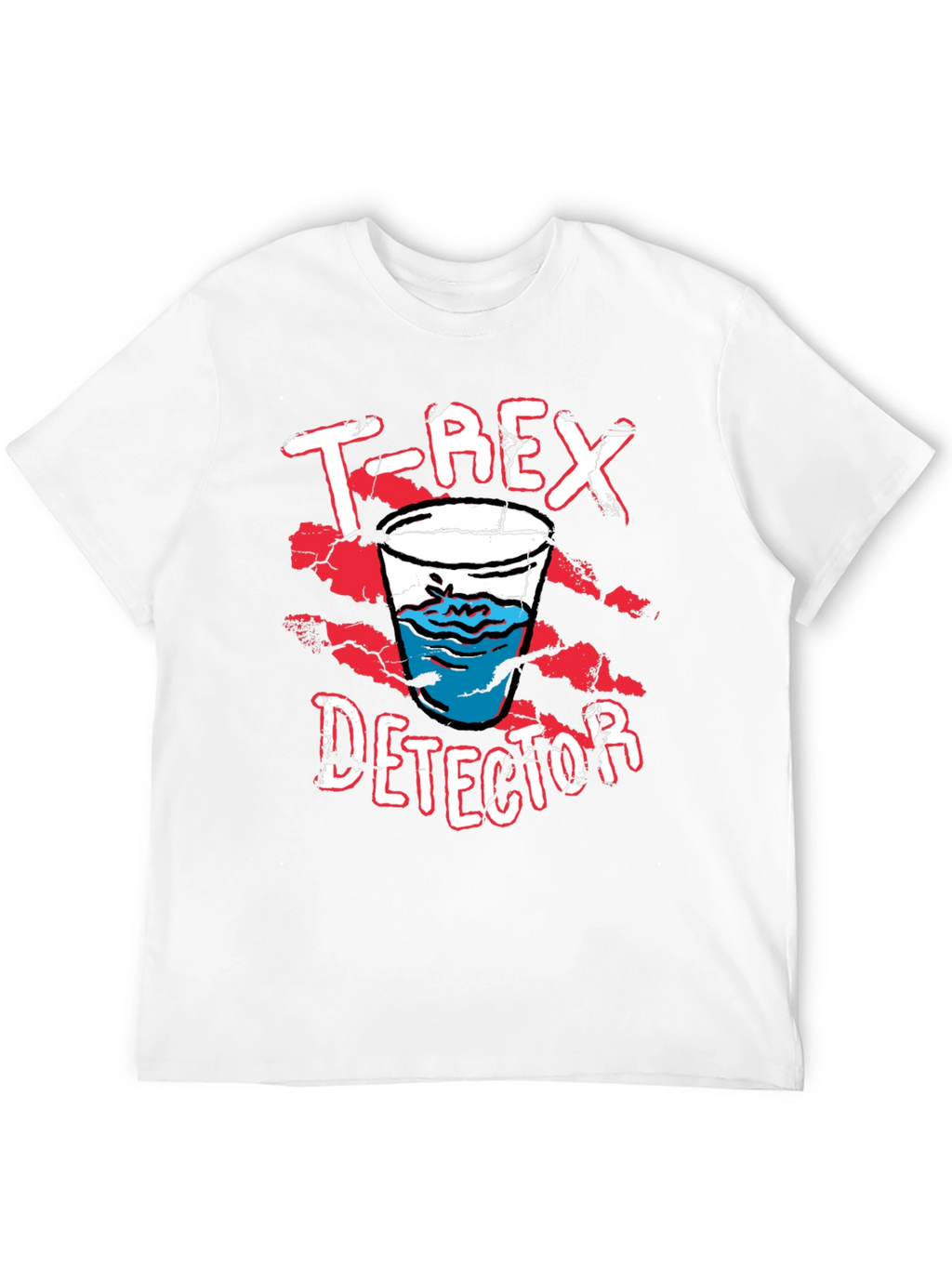 T-Rex Detector Funny Graphic Novelty T-Shirt