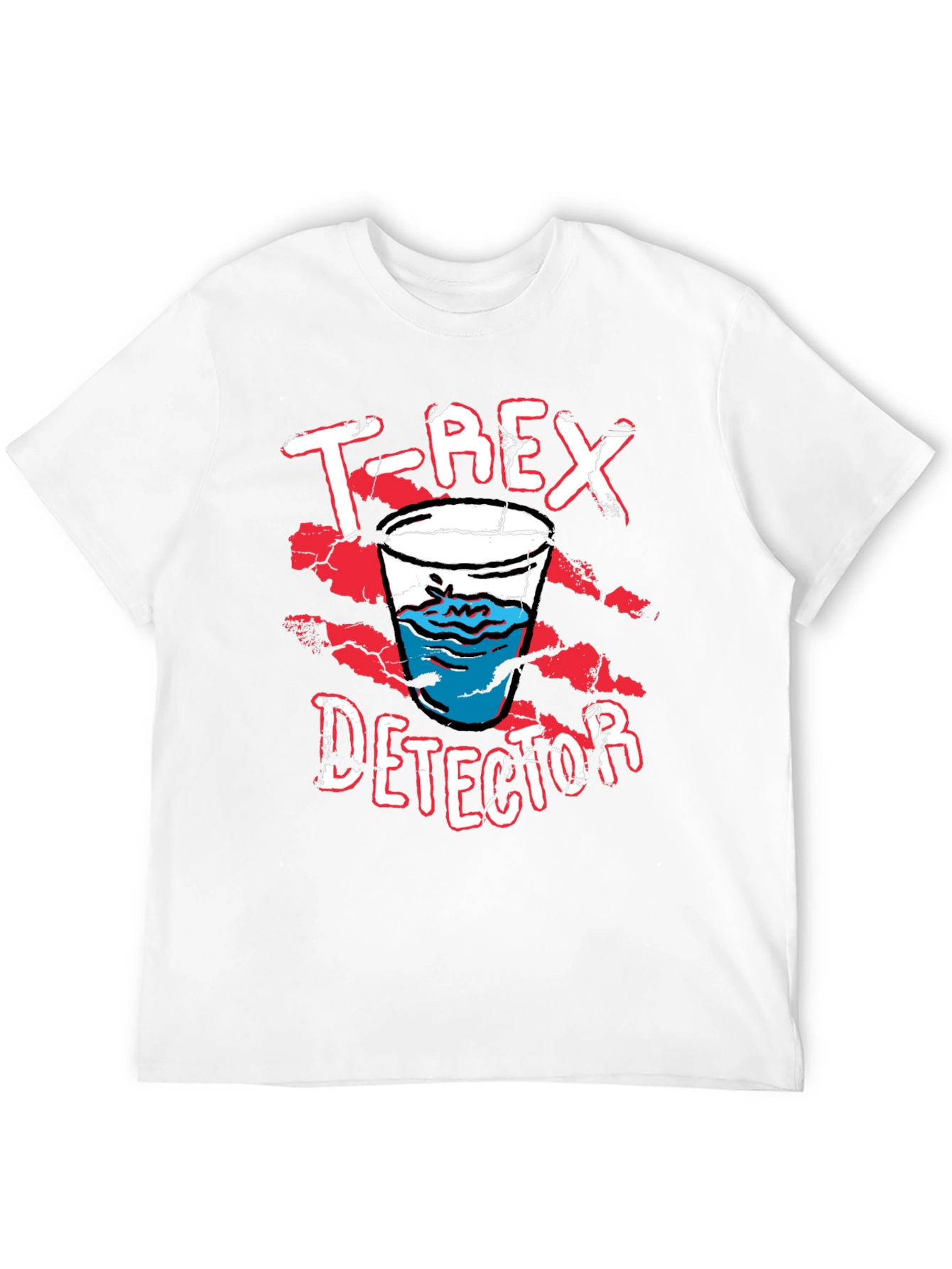 T-Rex Detector Funny Graphic Novelty T-Shirt