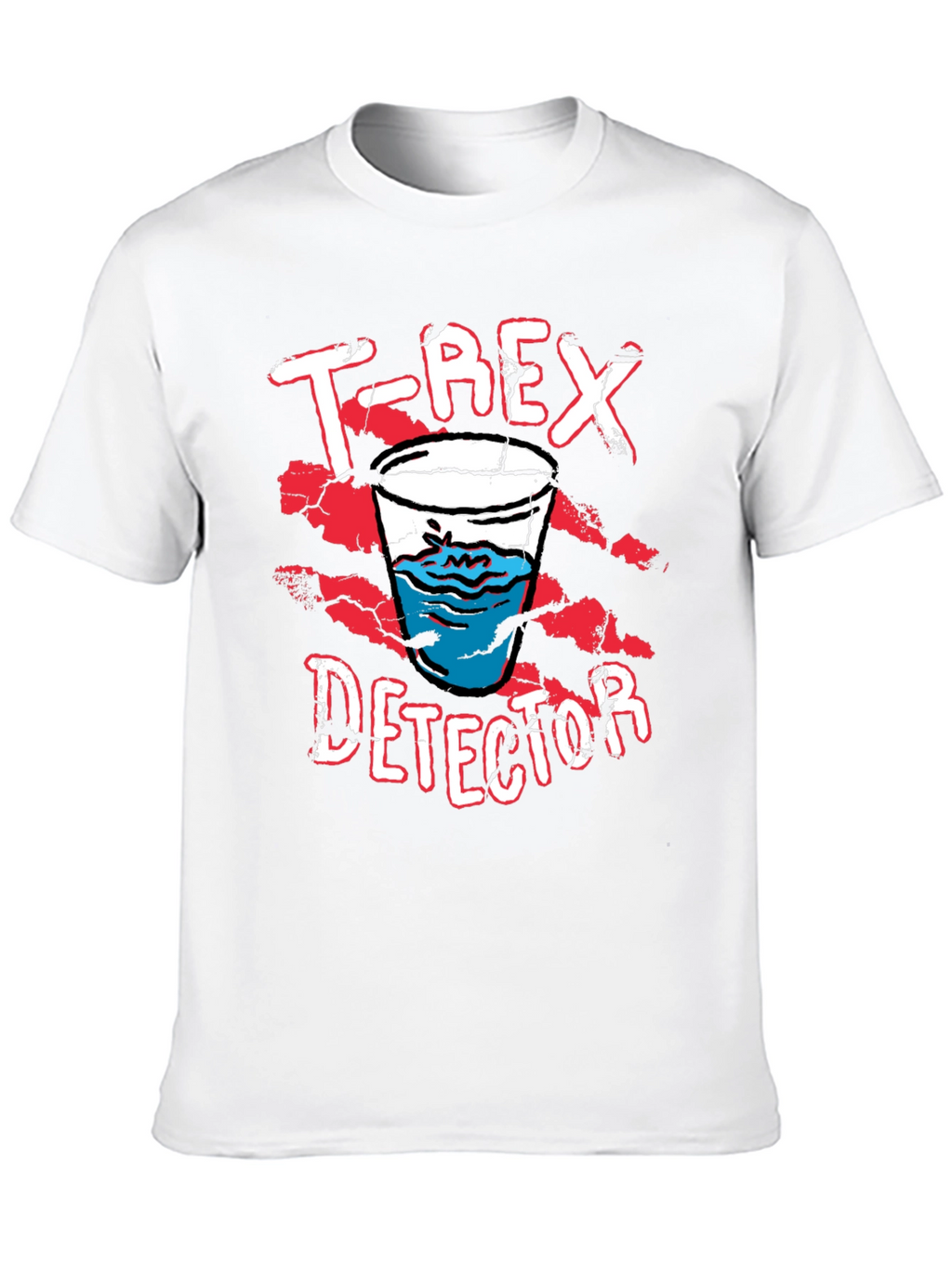 T-Rex Detector Funny Graphic Novelty T-Shirt