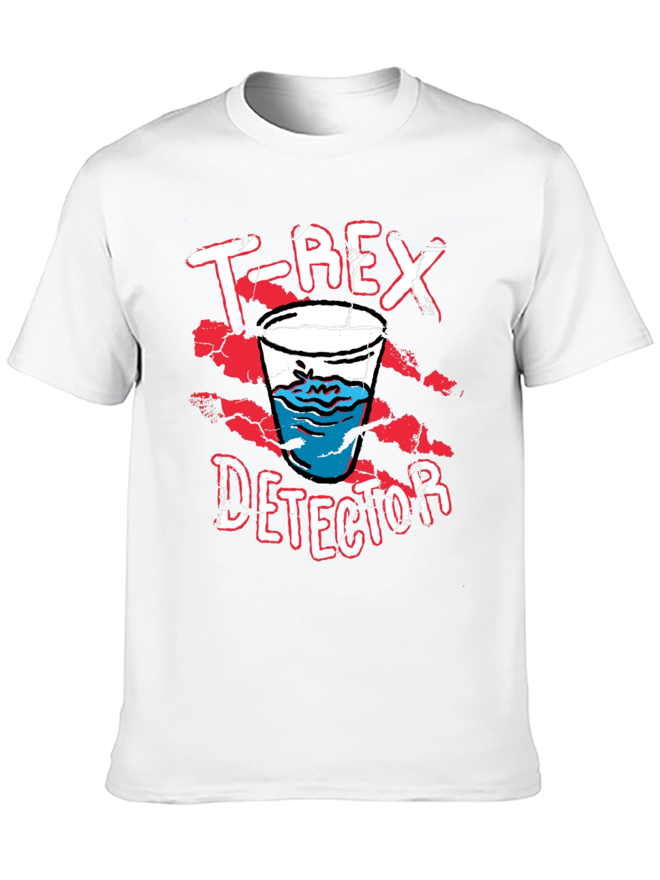 T-Rex Detector Funny Graphic Novelty T-Shirt