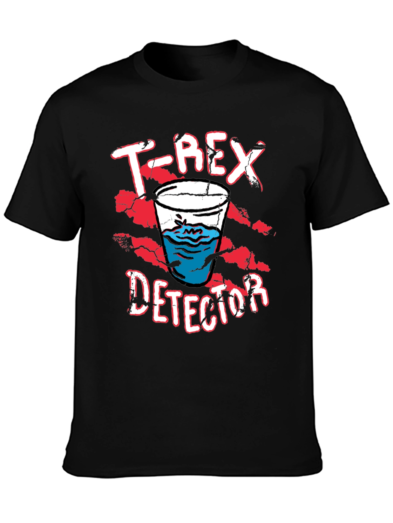T-Rex Detector Funny Graphic Novelty T-Shirt