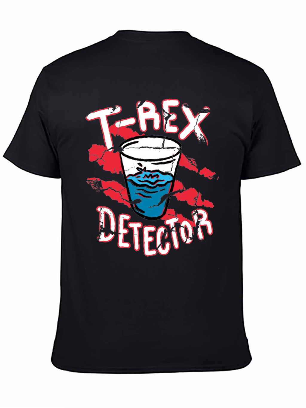 T-Rex Detector Funny Graphic Novelty T-Shirt
