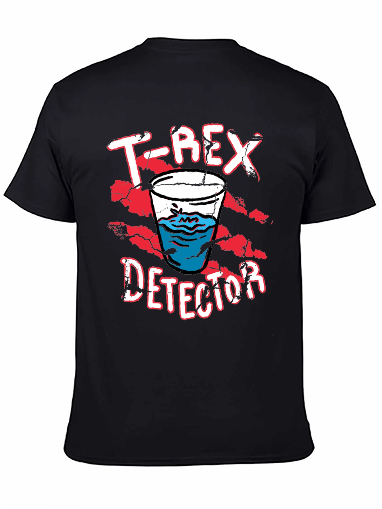 T-Rex Detector Funny Graphic Novelty T-Shirt
