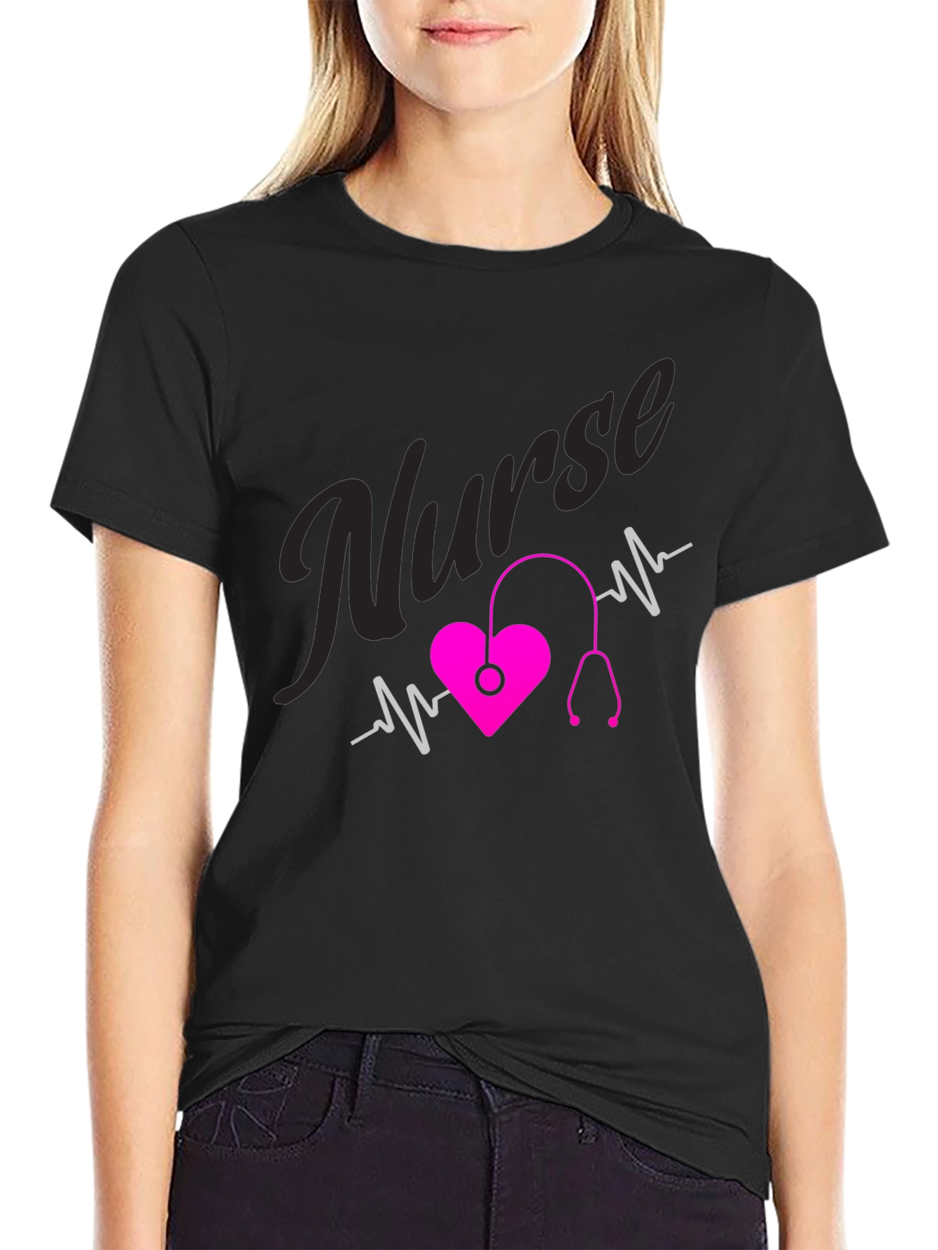 Nurse Heartbeat T-Shirt - Medical Professional Tee