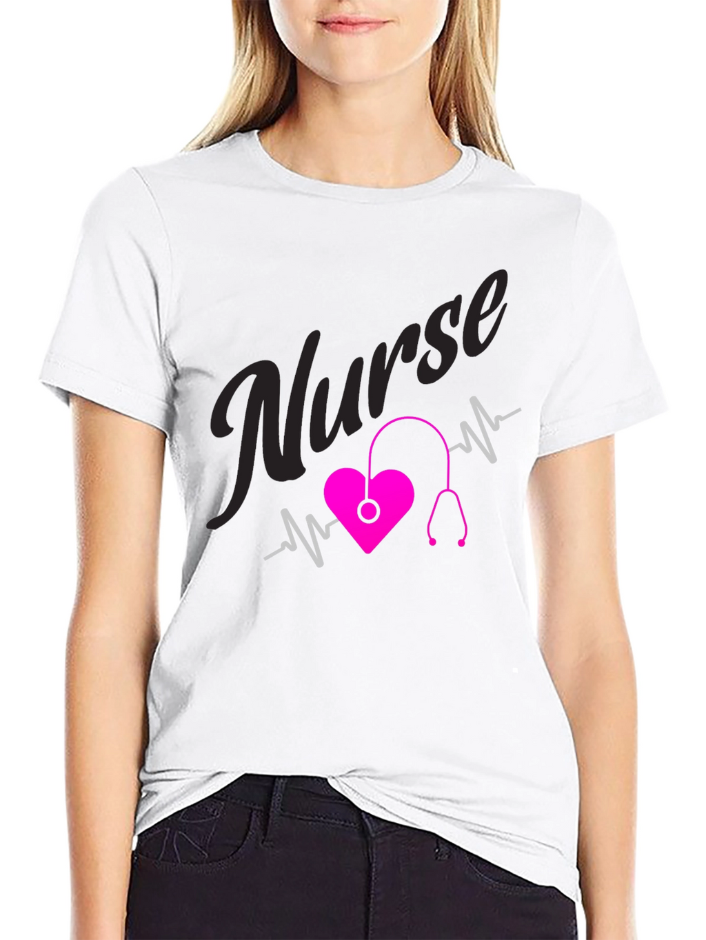 Nurse Heartbeat T-Shirt - Medical Professional Tee