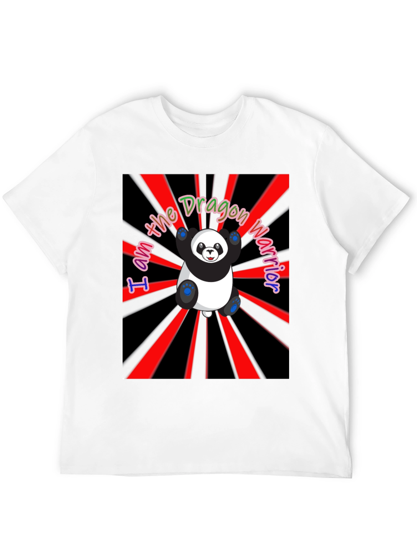 Dragon Warrior Panda T-Shirt - Unique Graphic Tee