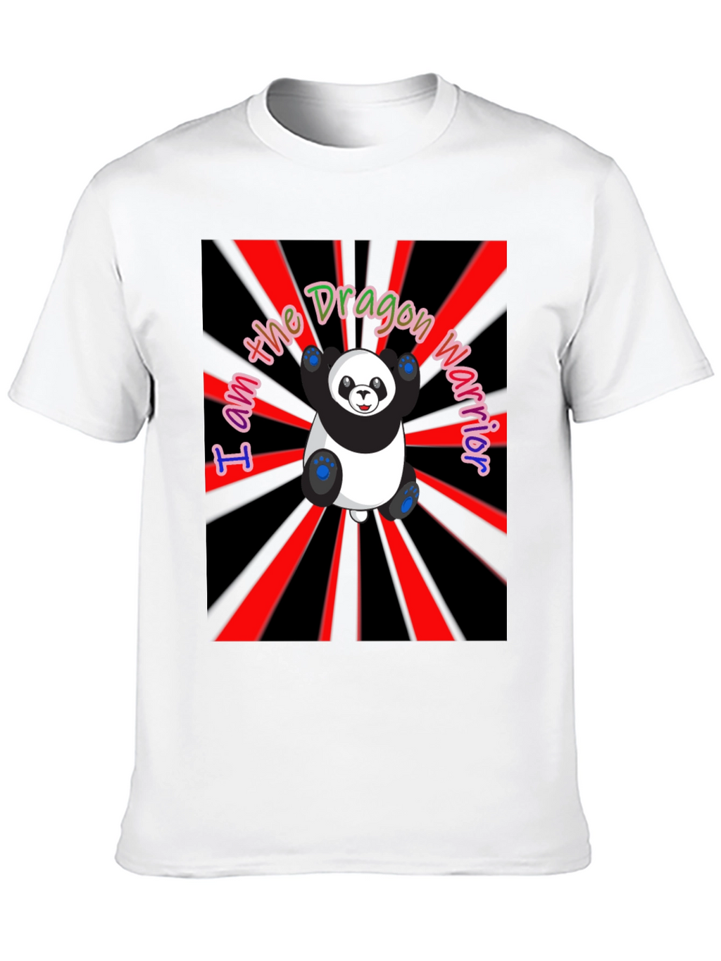 Dragon Warrior Panda T-Shirt - Unique Graphic Tee