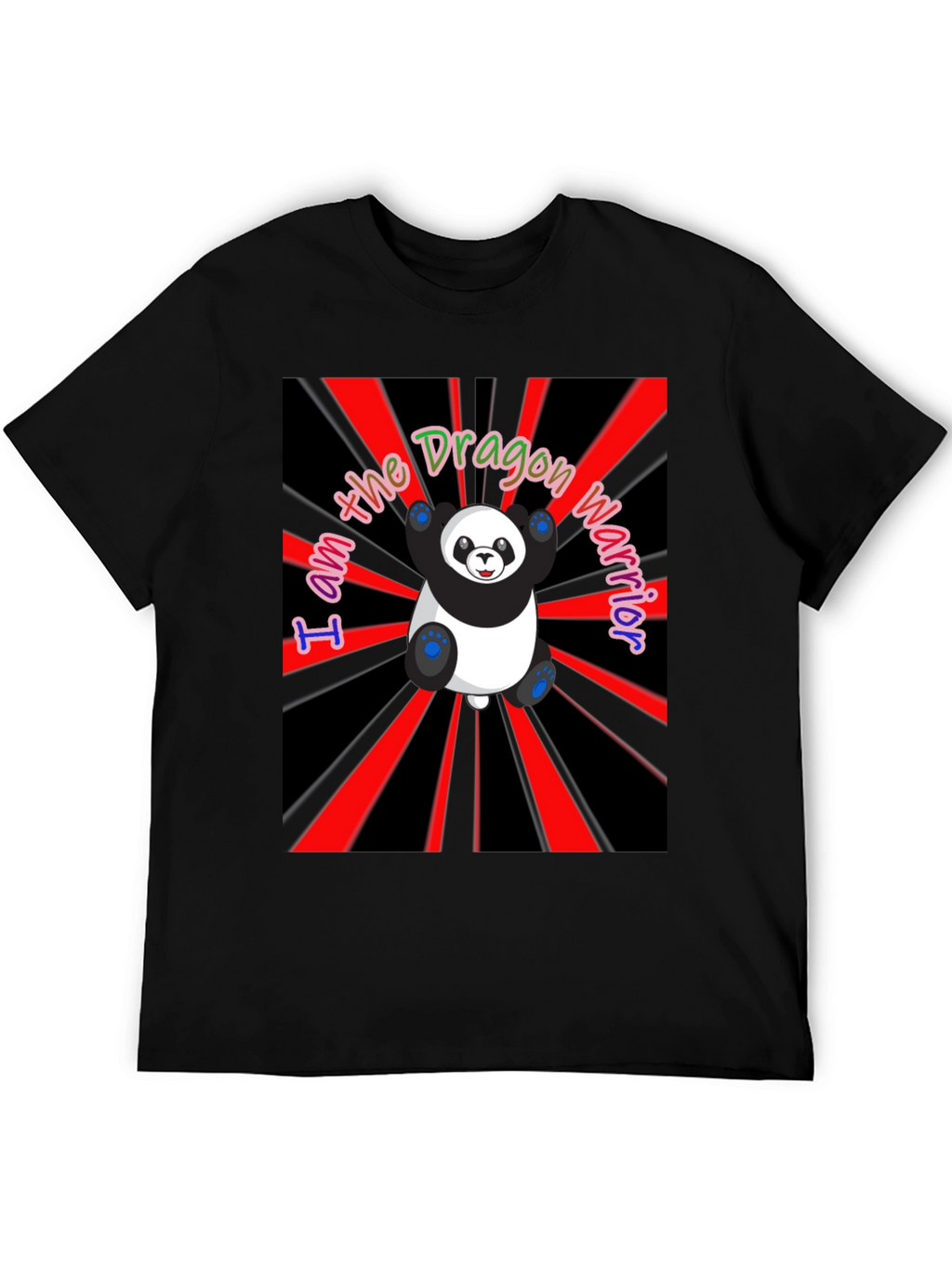 Dragon Warrior Panda T-Shirt - Unique Graphic Tee
