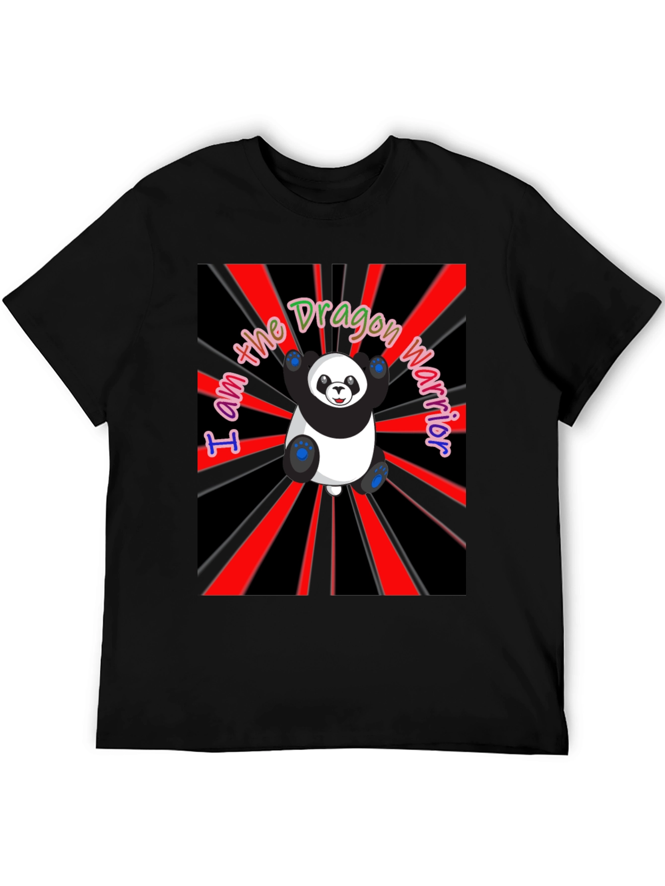 Dragon Warrior Panda T-Shirt - Unique Graphic Tee