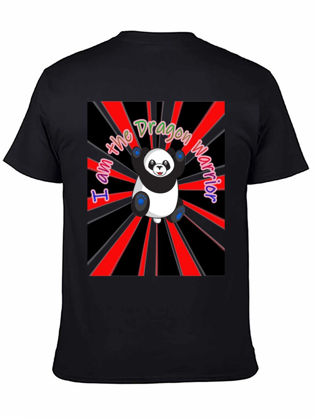 Dragon Warrior Panda T-Shirt - Unique Graphic Tee