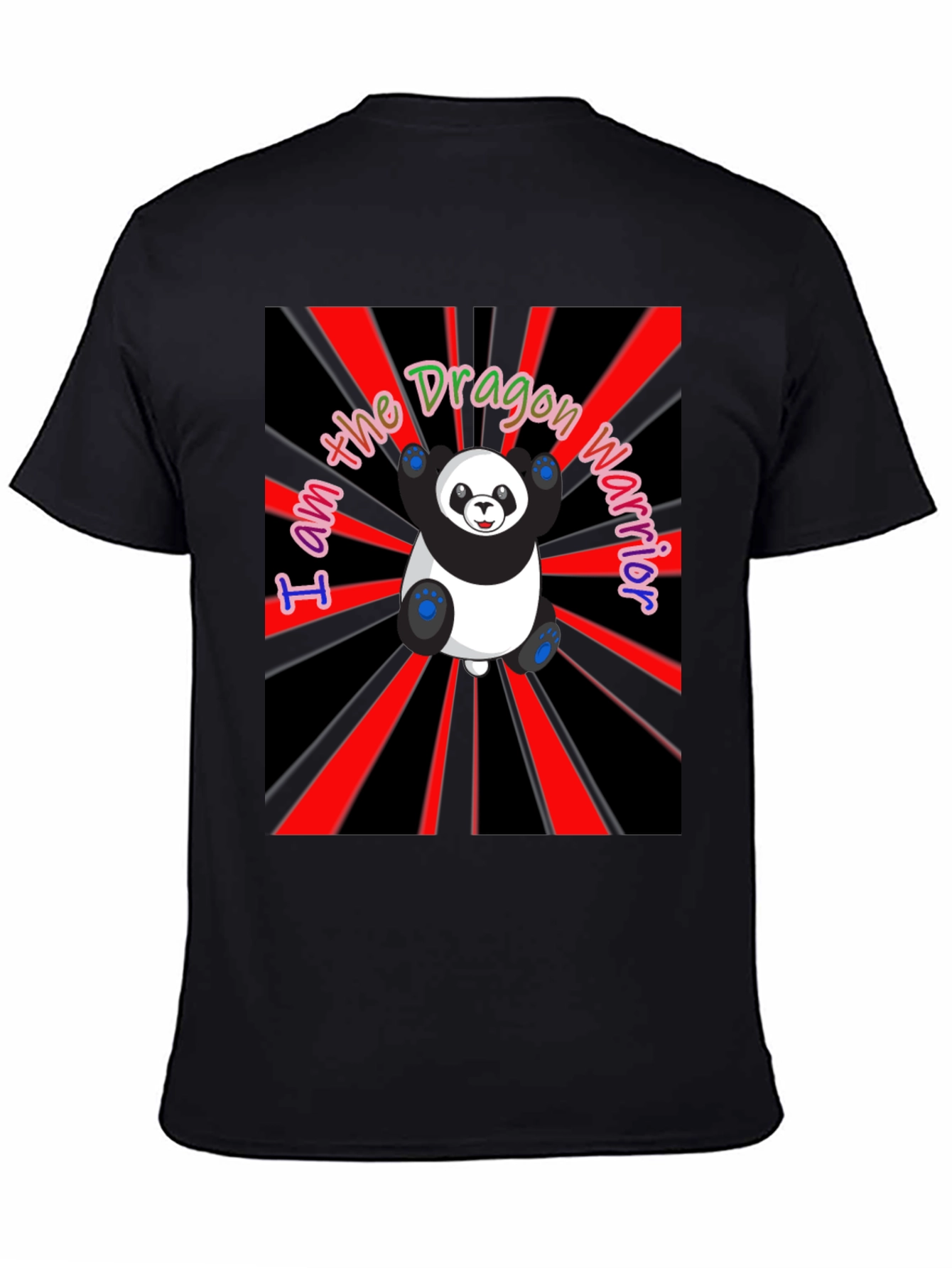 Dragon Warrior Panda T-Shirt - Unique Graphic Tee