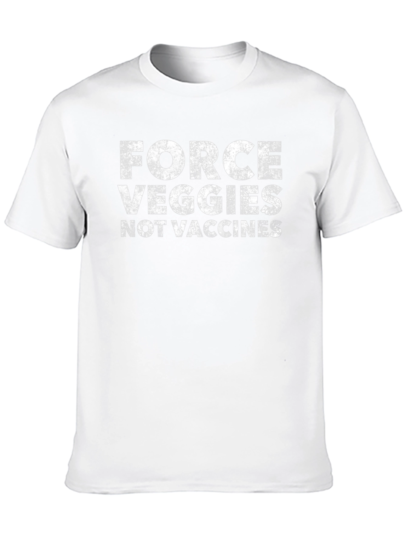 Force Veggies Not Vaccines Graphic Tee - Black