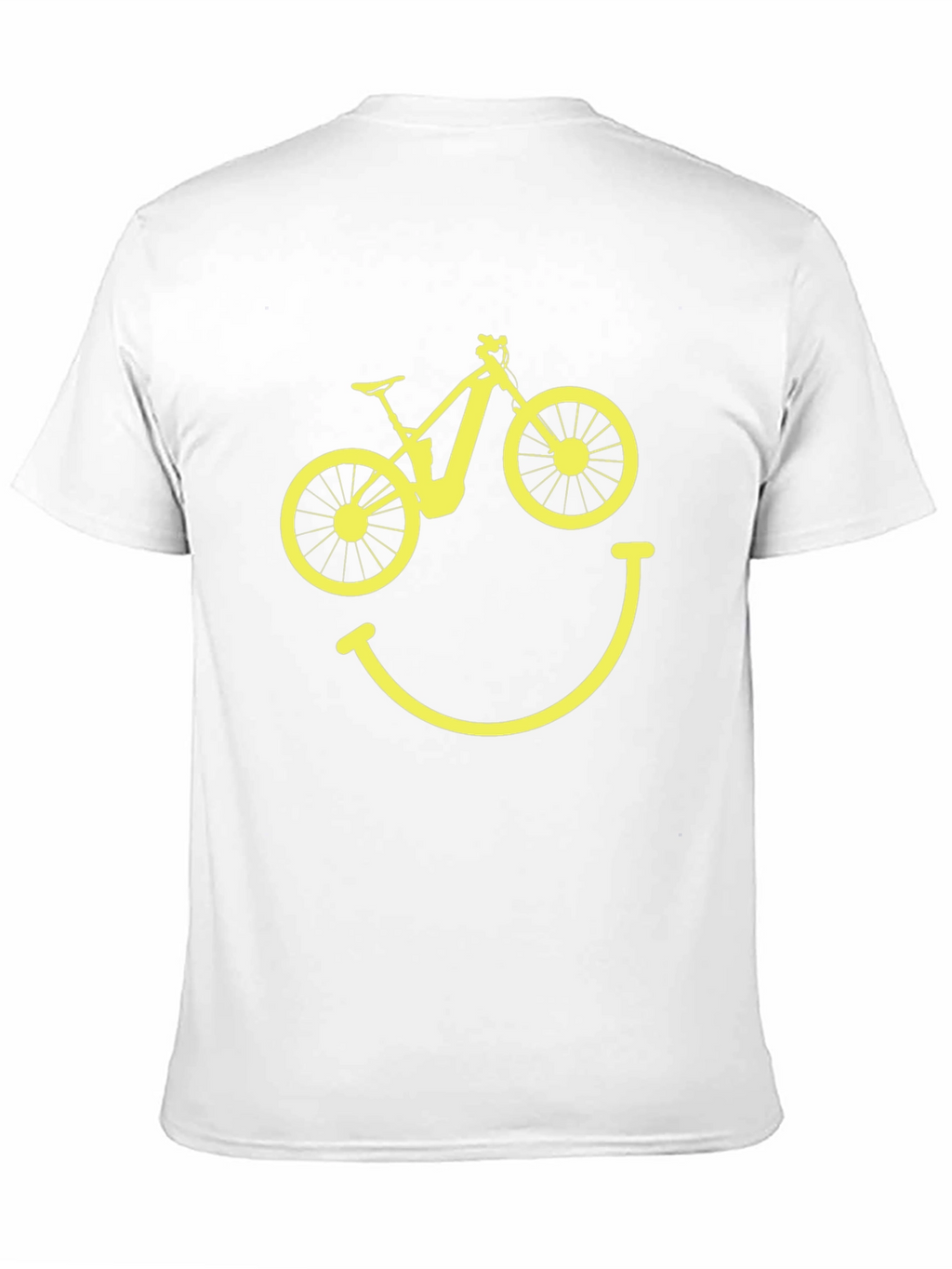 Bike Smile Graphic Tee - Black Cotton T-Shirt