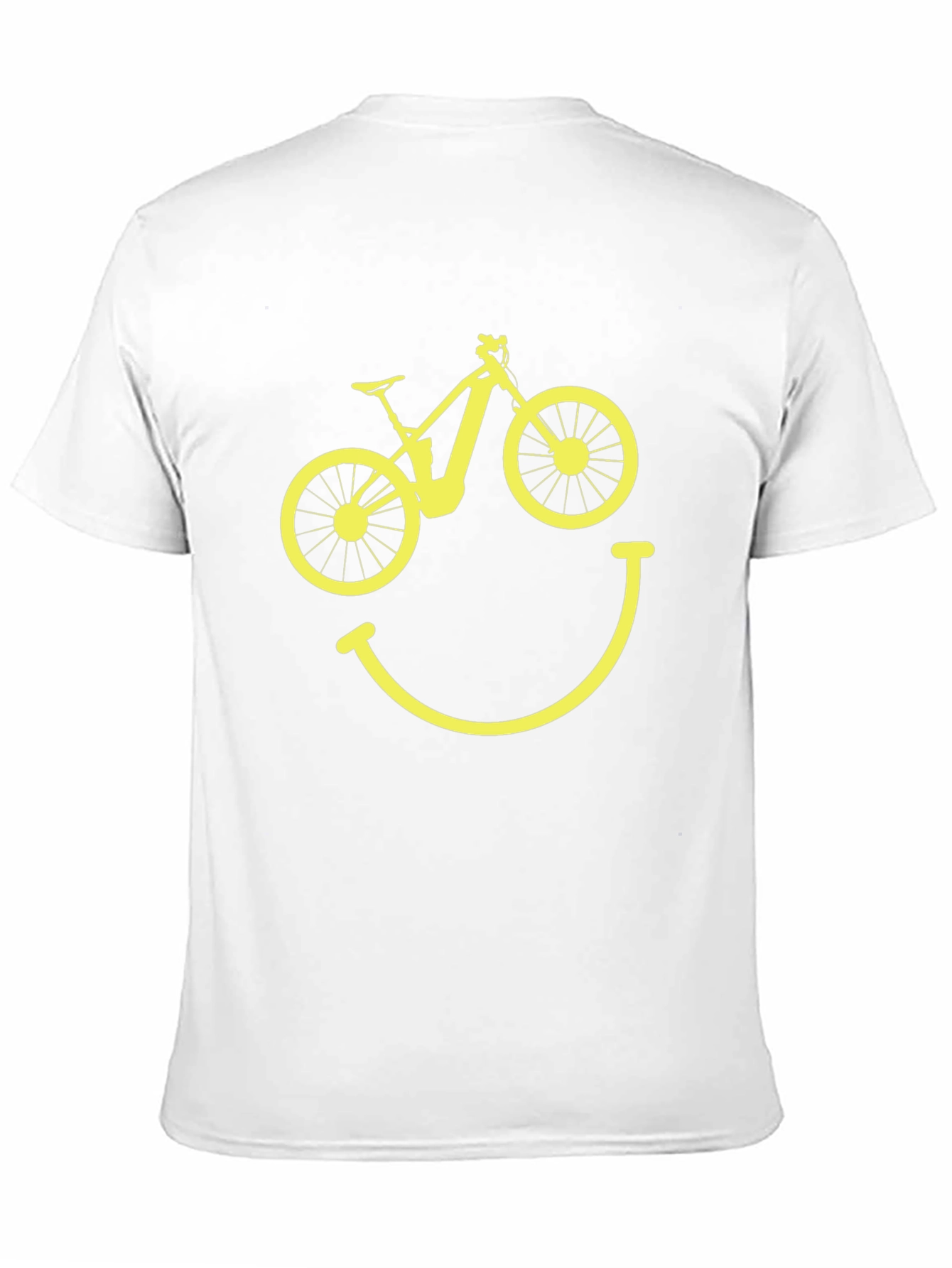 Bike Smile Graphic Tee - Black Cotton T-Shirt