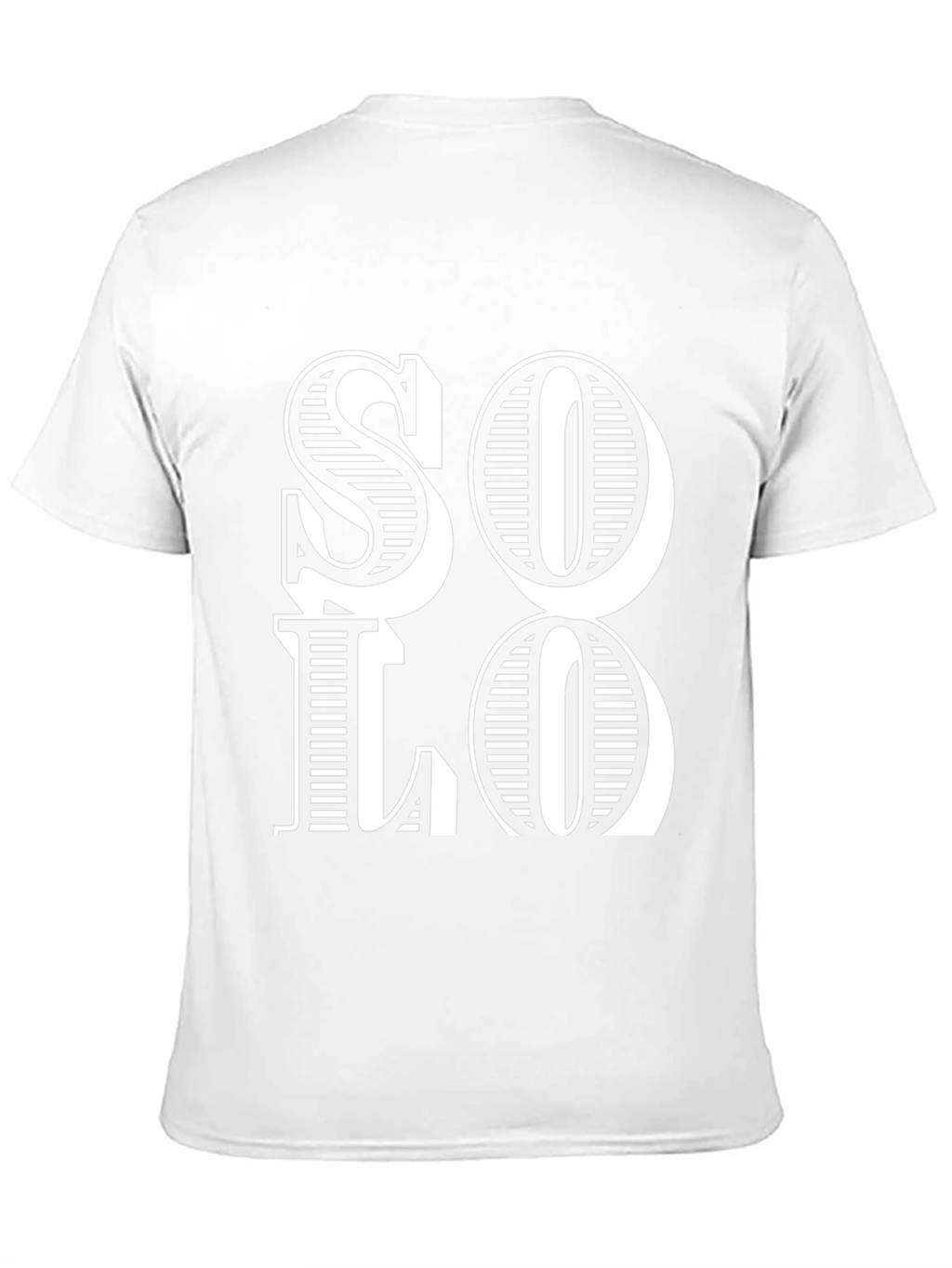 Stylish Black SOLO Graphic Print Tee