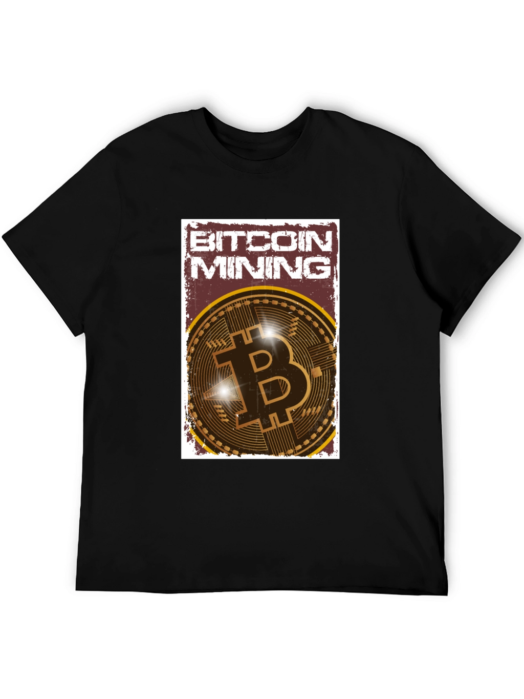 Bitcoin Mining Graphic Tee - Crypto Enthusiast T-Shirt